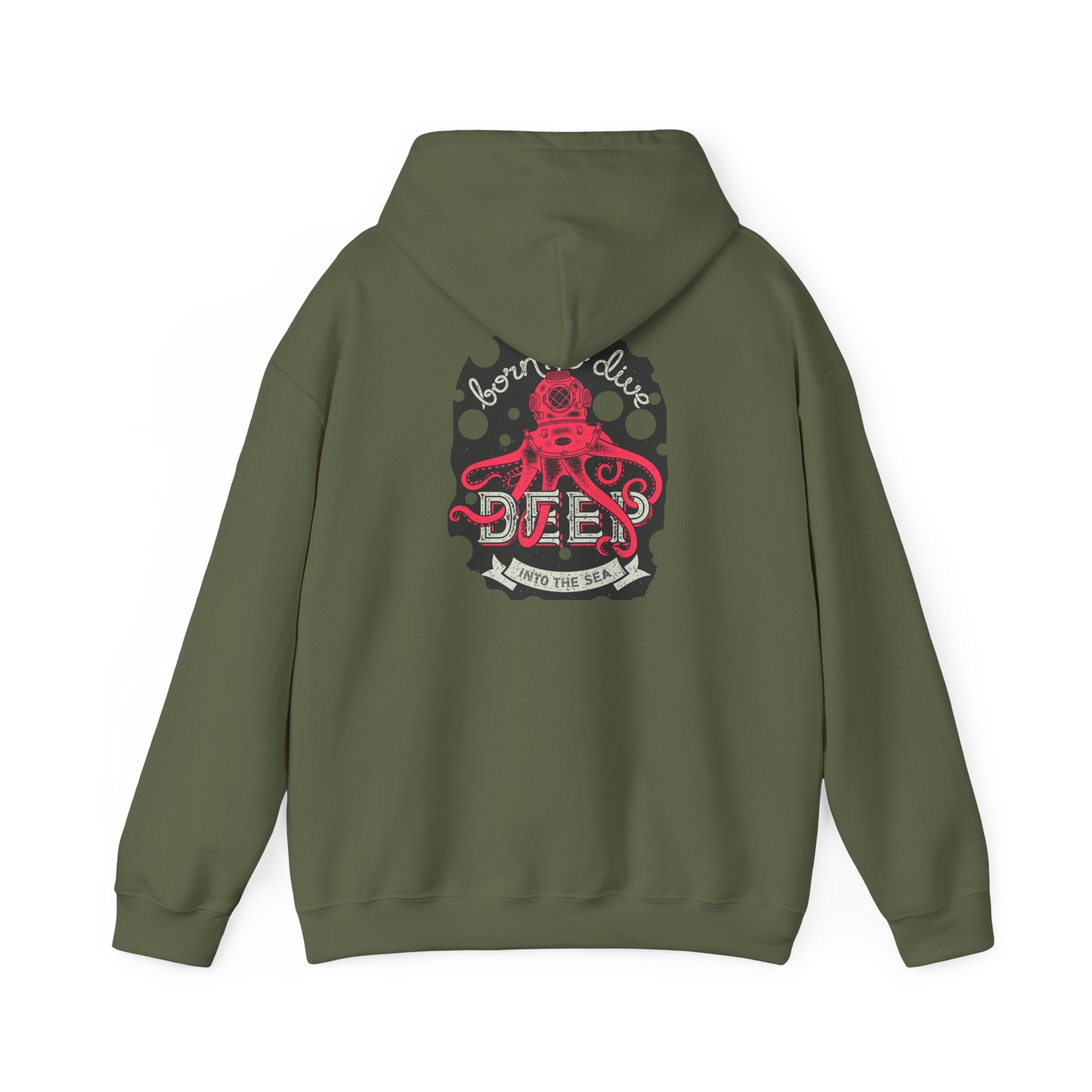 Adult Hoodie Deep Dive Octopus-Themed Hoodie