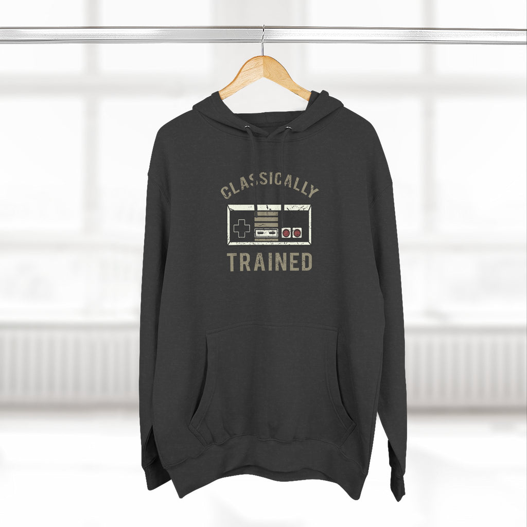 Gamer Fleece Hoodie - Classically Trained, Cozy Sweatshirt Gift