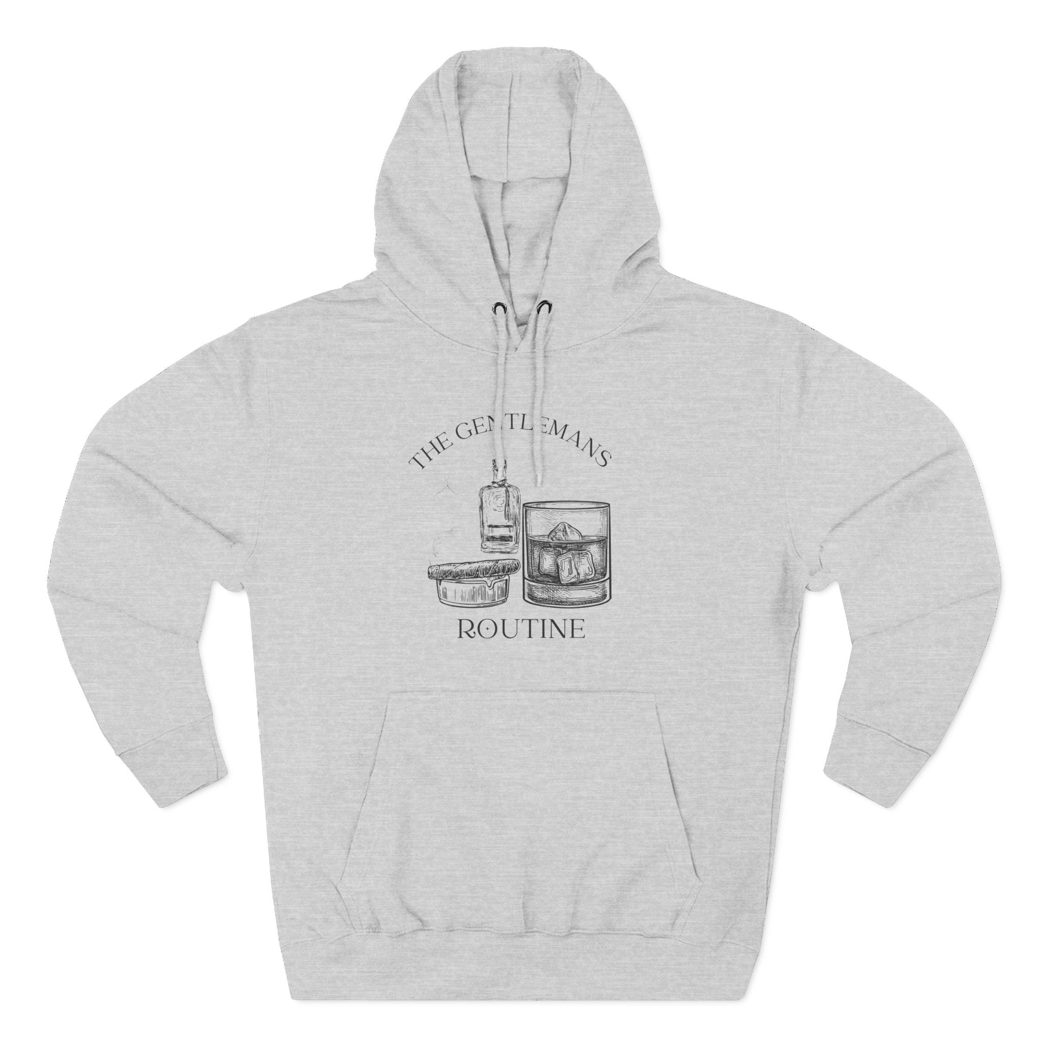 The Gentleman's Routine Cigar & Whiskey Cozy Fleece Hoodie
