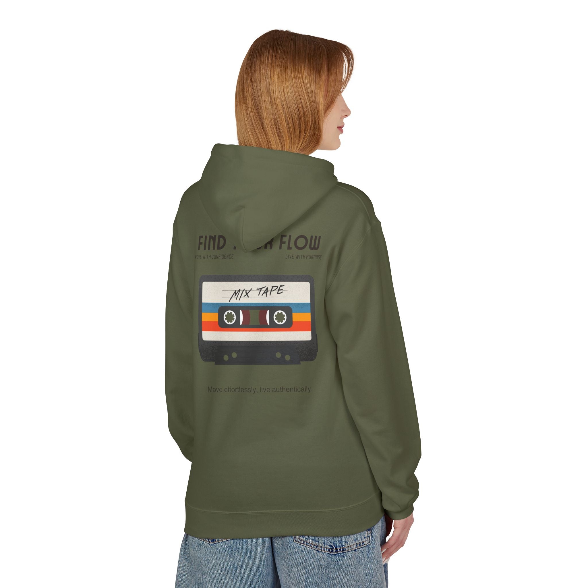 Find Your Flow Retro Mix Tape Hoodie