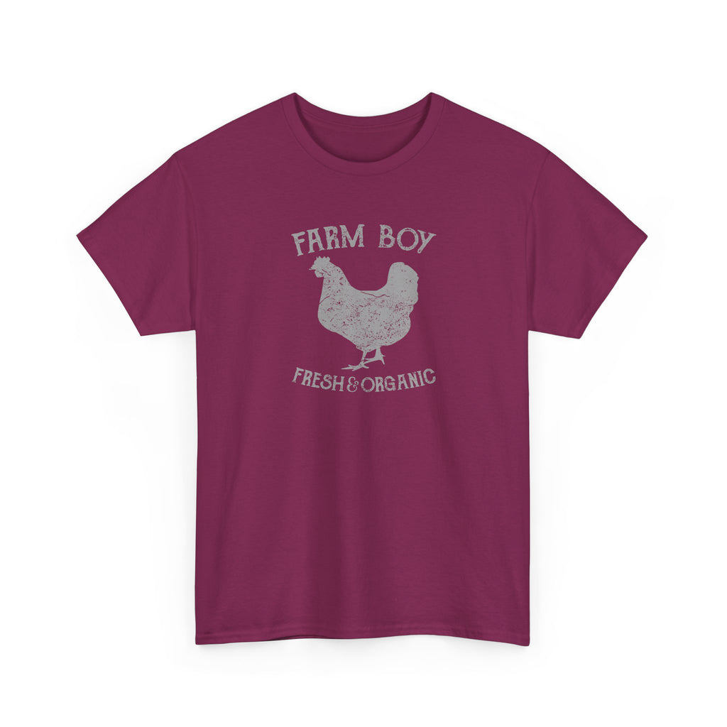 Farm Boy Fresh & Organic Heavy Cotton Tee - Country Style T-Shirt