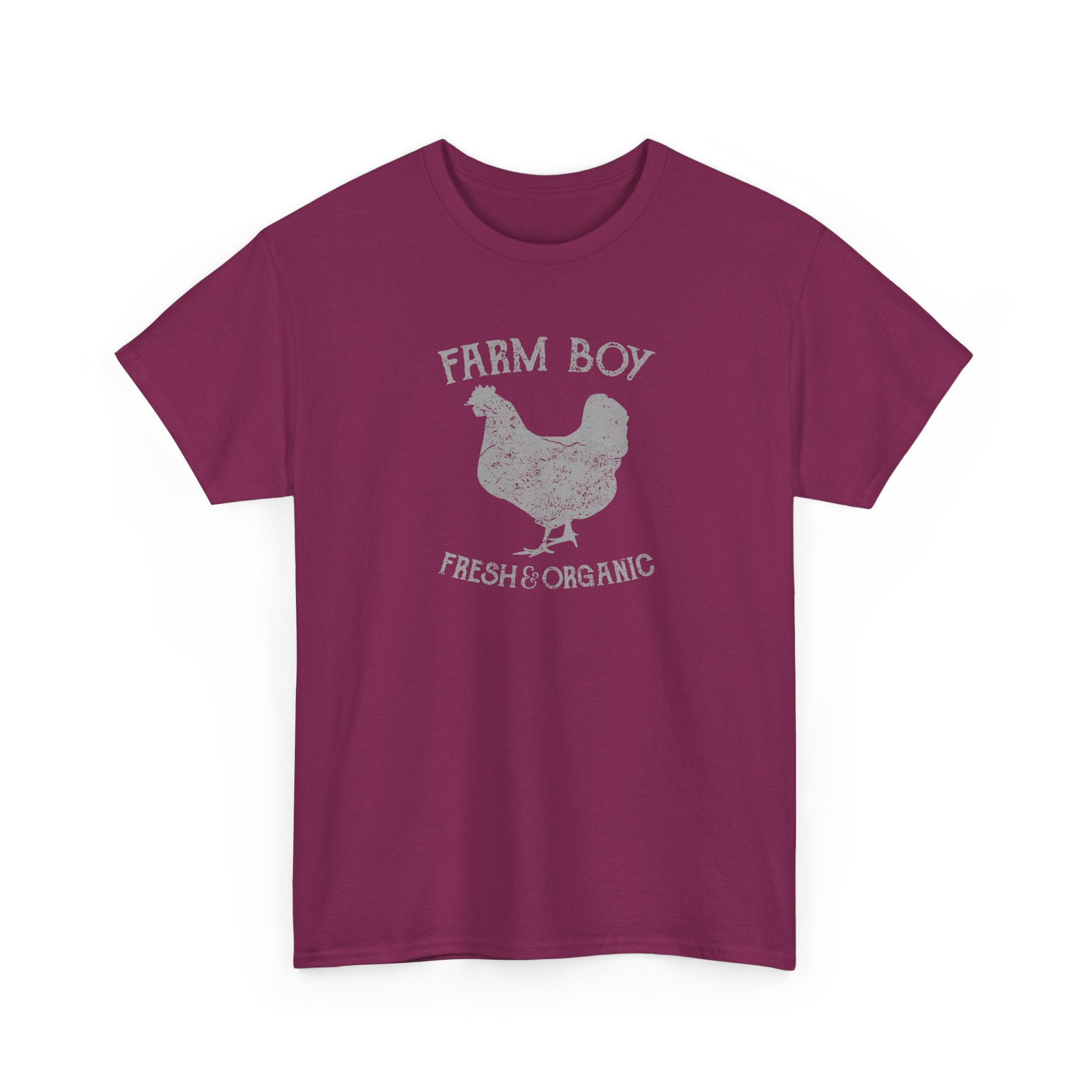 Farm Boy Fresh & Organic Heavy Cotton Tee - Country Style T-Shirt