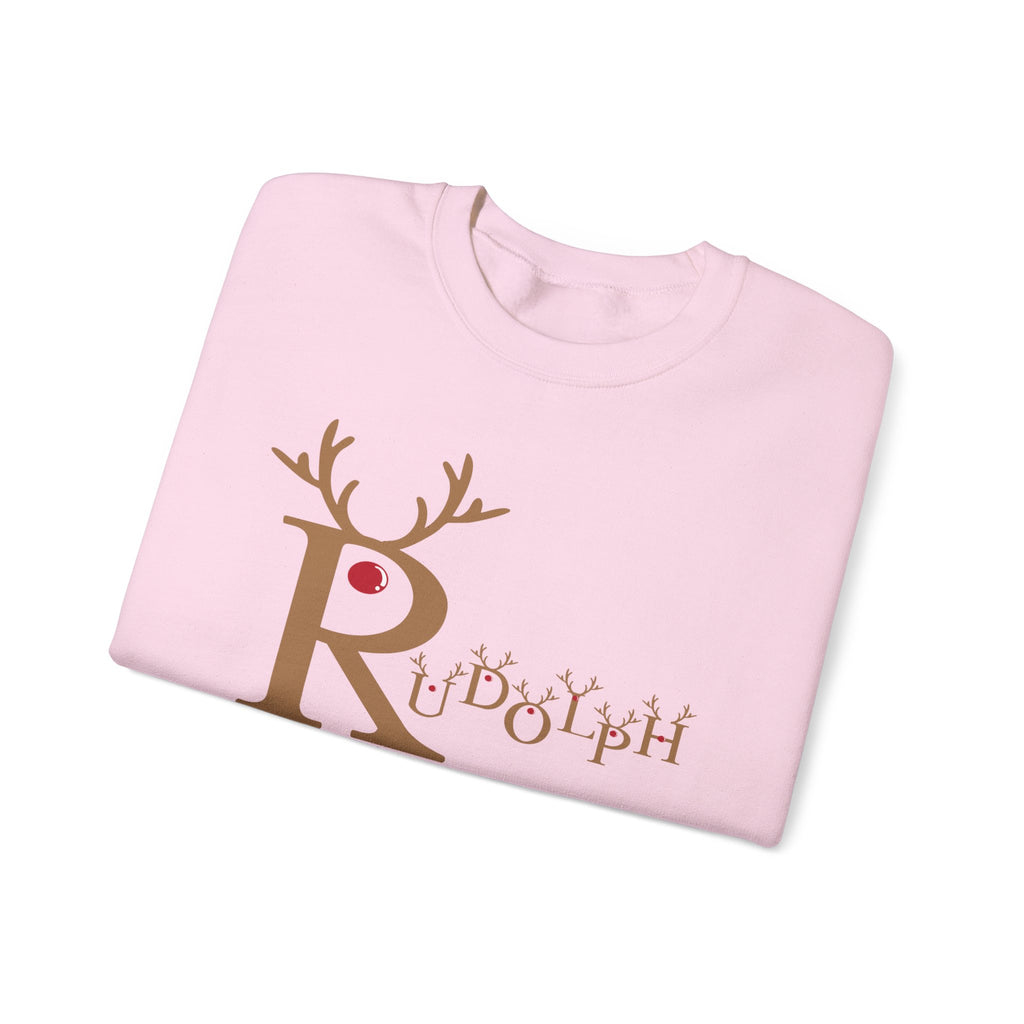 Rudolph "Nose So Bright, Mood So Right" Christmas Crewneck Sweatshirt