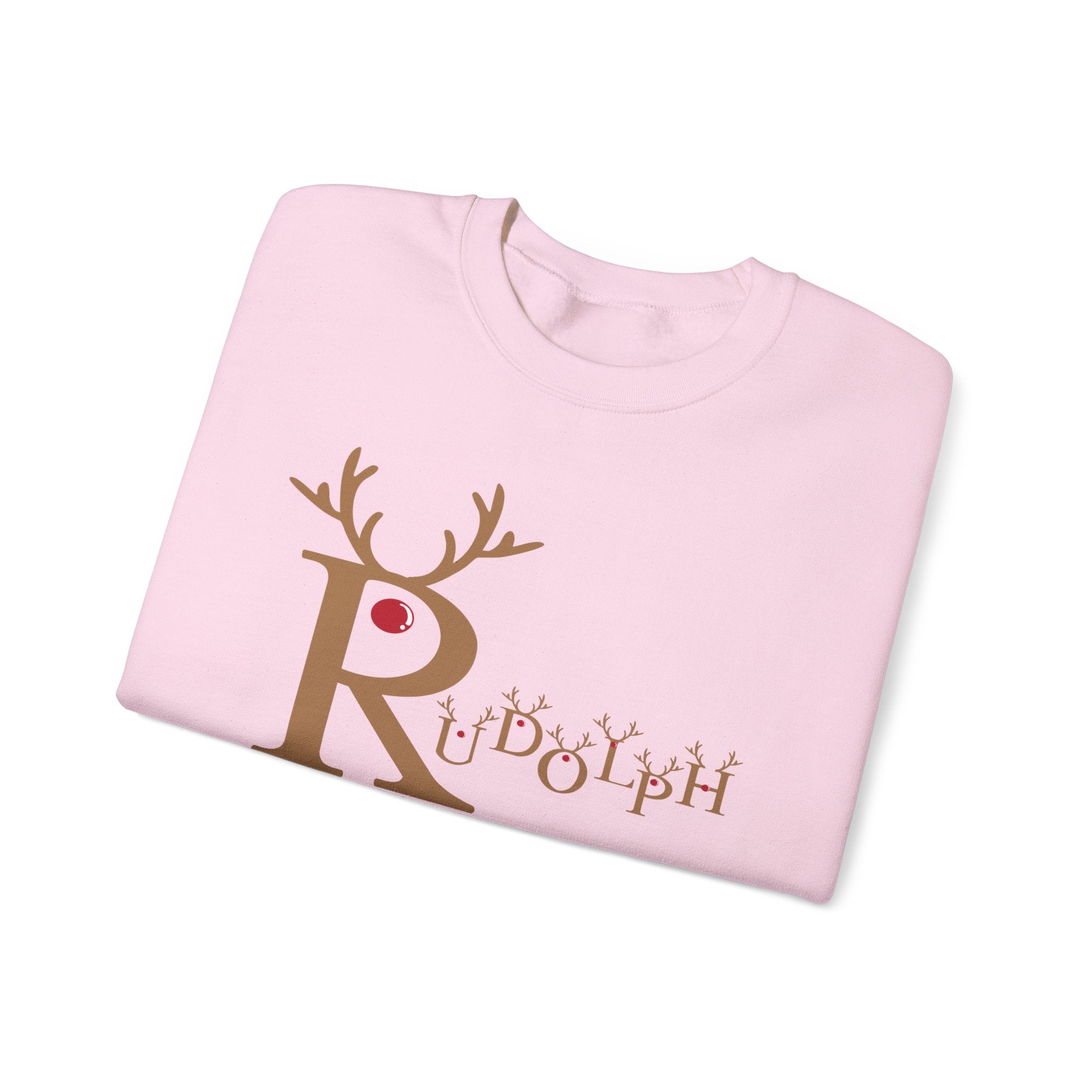 Rudolph "Nose So Bright, Mood So Right" Christmas Crewneck Sweatshirt