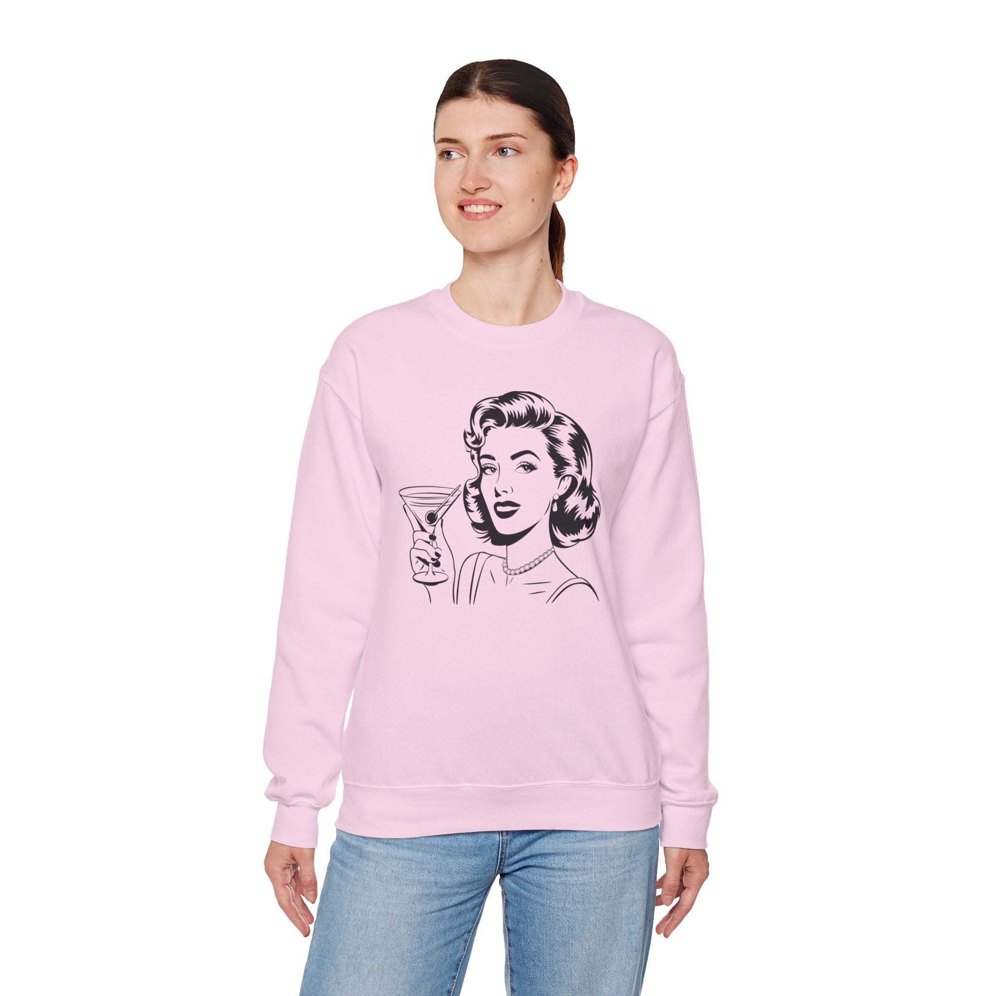 Glamour Girl Crewneck Sweatshirt Vintage Style