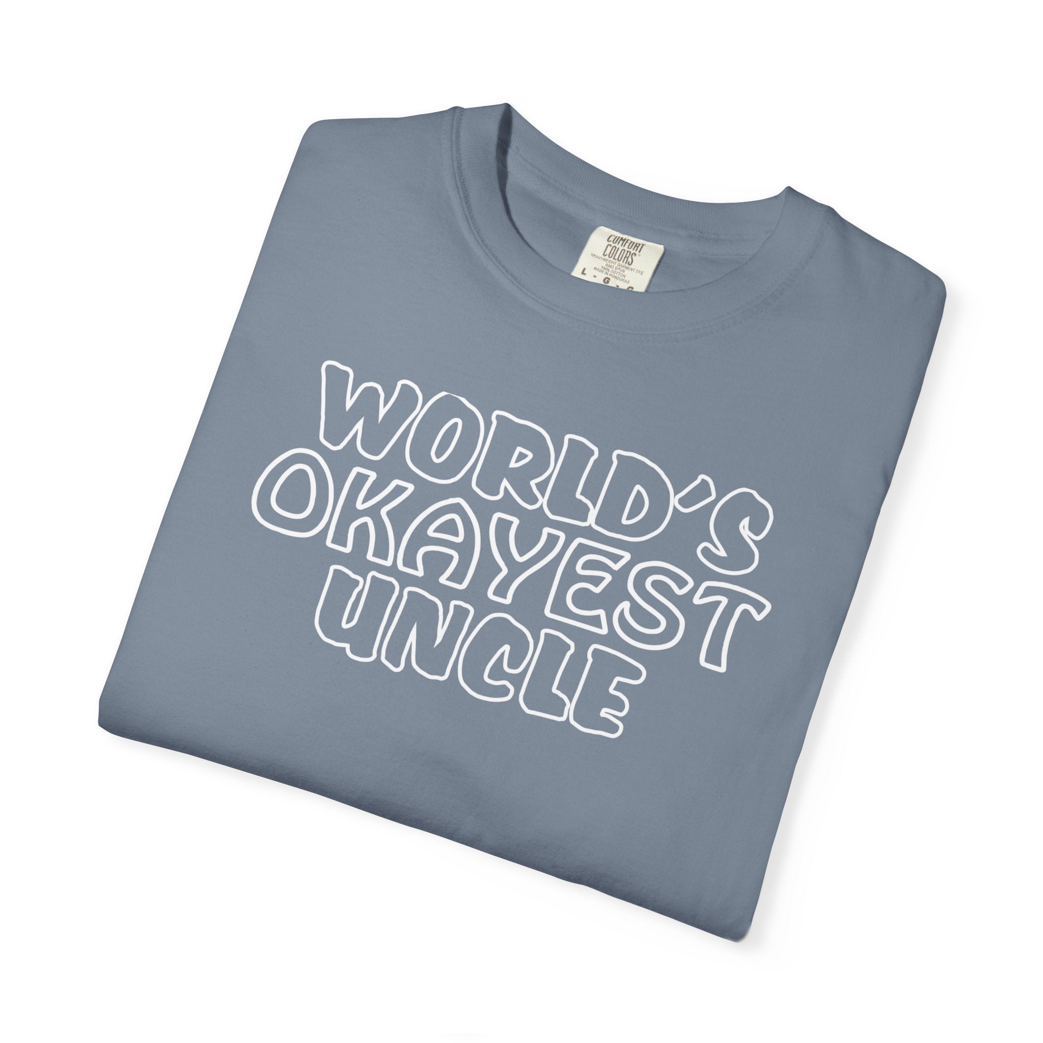 Worlds Okayest Uncle Mens T-Shirt - Perfect Gift for Him