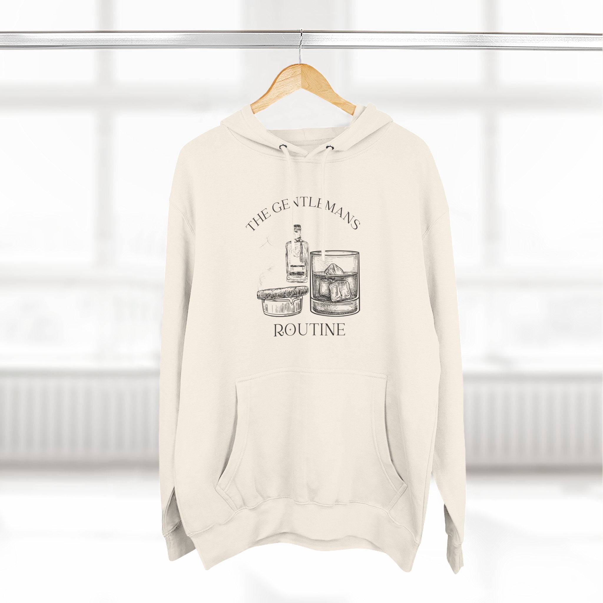 The Gentleman's Routine Cigar & Whiskey Cozy Fleece Hoodie