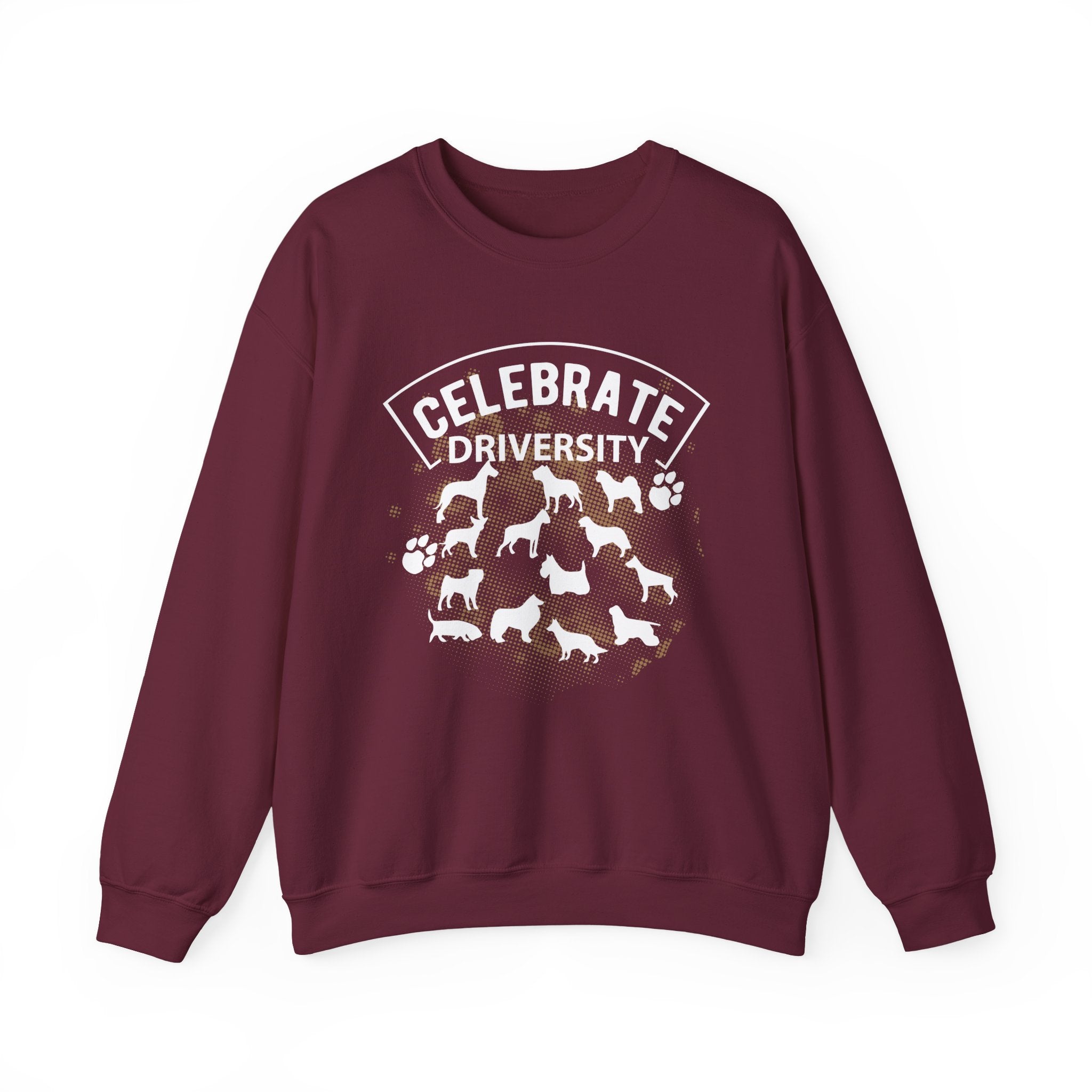 Celebrate Diversity Dog Breeds Crewneck Sweatshirt
