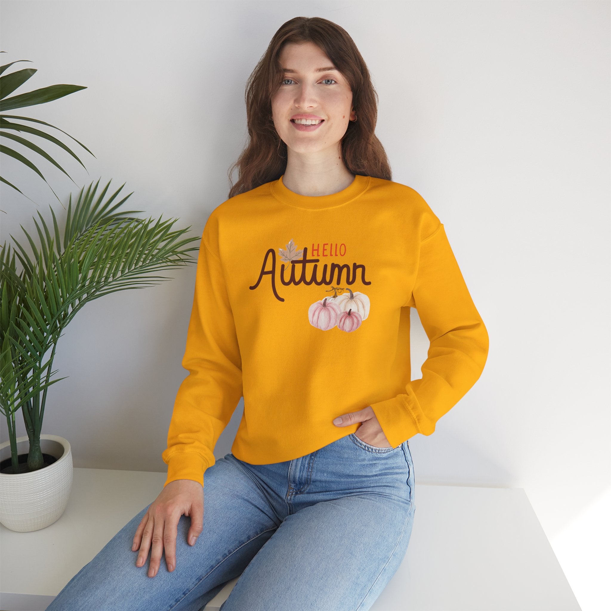 Hello Autumn Heavy Crewneck Sweatshirt