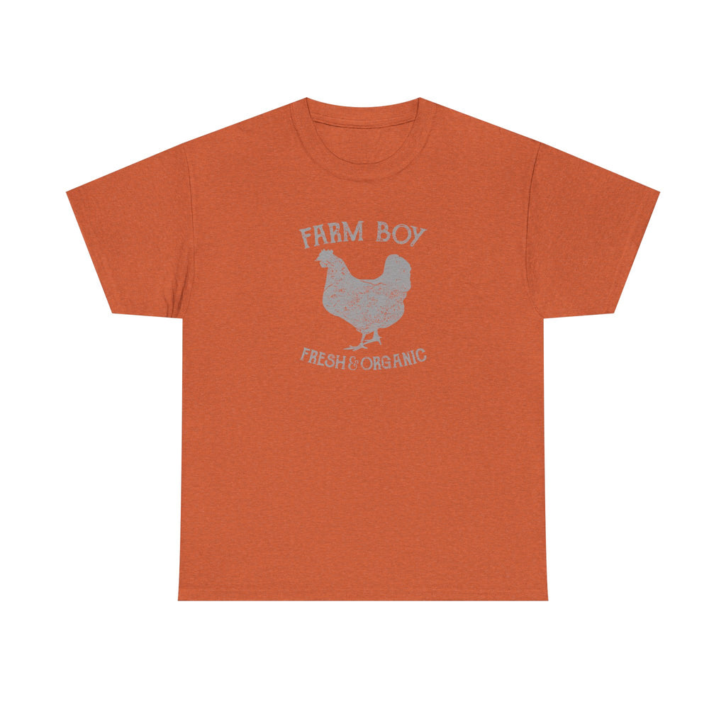 Farm Boy Fresh & Organic Heavy Cotton Tee - Country Style T-Shirt