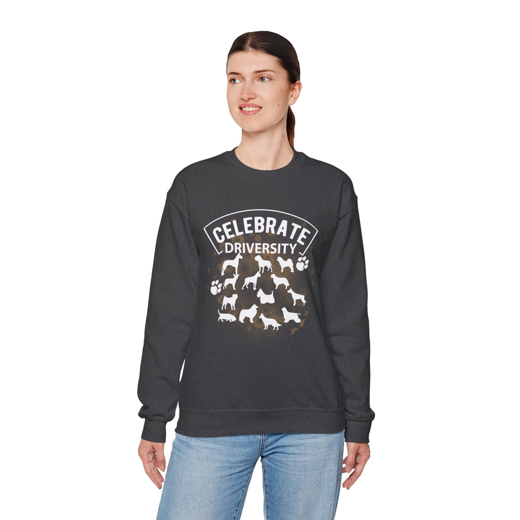 Celebrate Diversity Dog Breeds Crewneck Sweatshirt