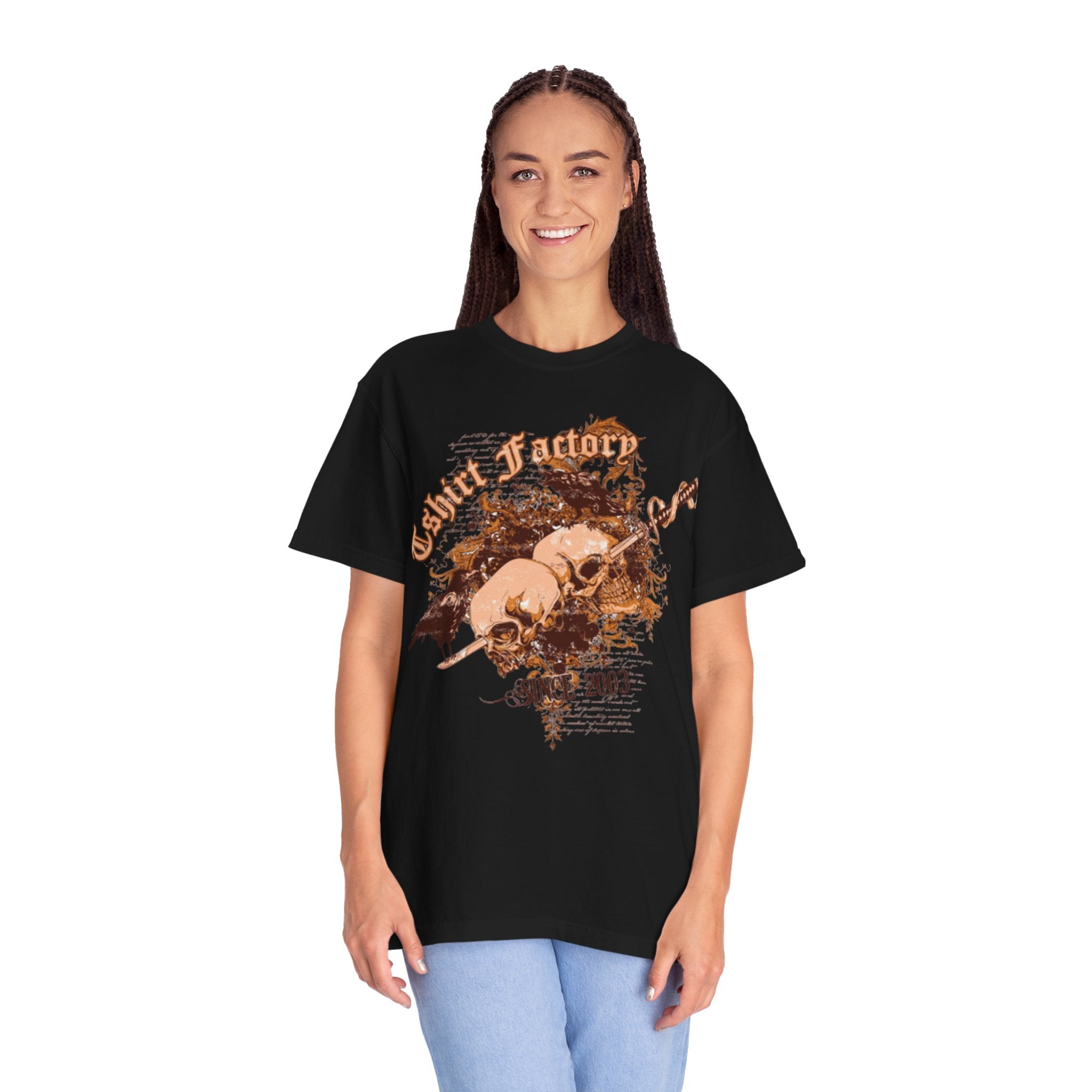 Skull & Raven Graphic Tee — Urban Glory Vintage Rock T-Shirt