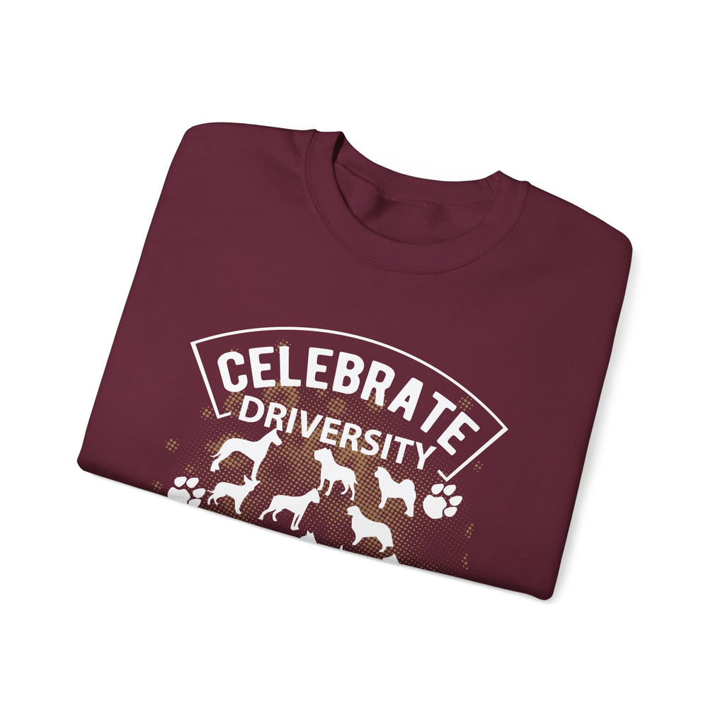 Celebrate Diversity Dog Breeds Crewneck Sweatshirt