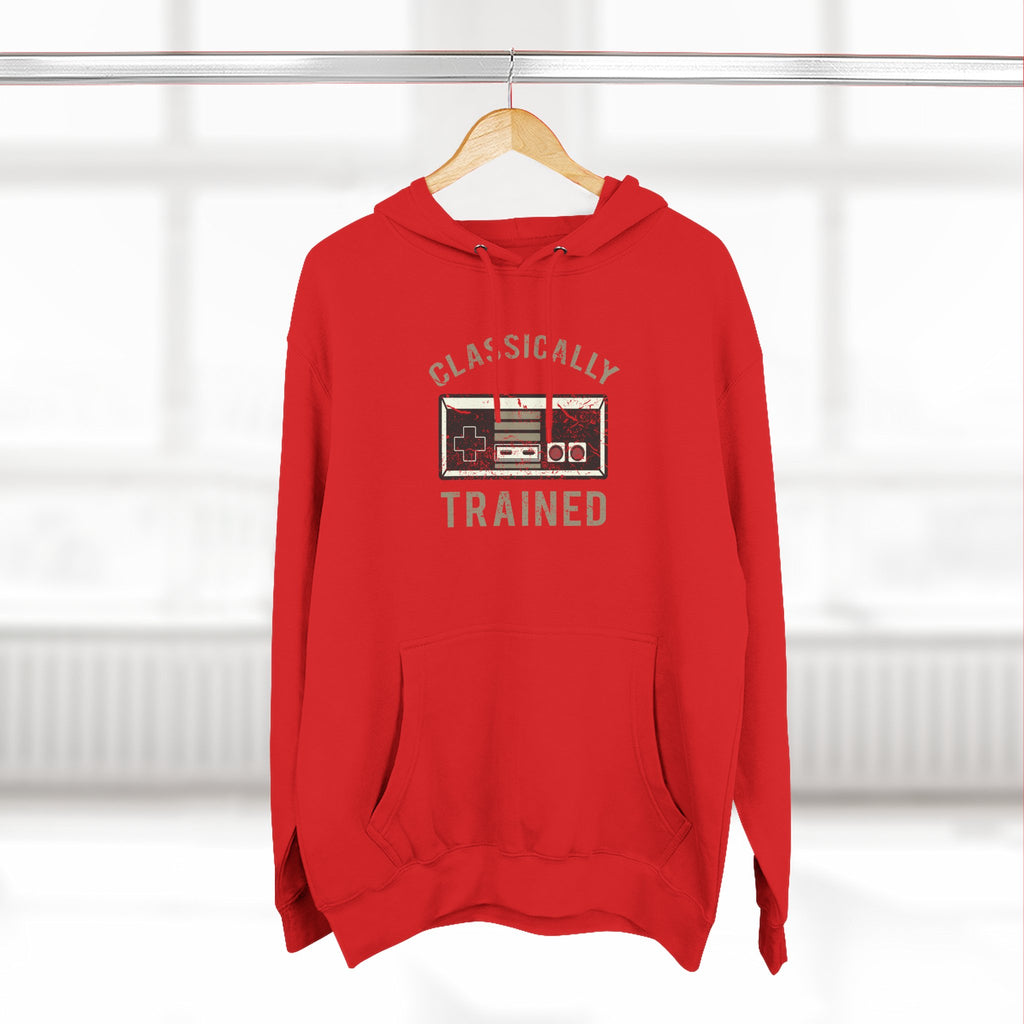 Gamer Fleece Hoodie - Classically Trained, Cozy Sweatshirt Gift