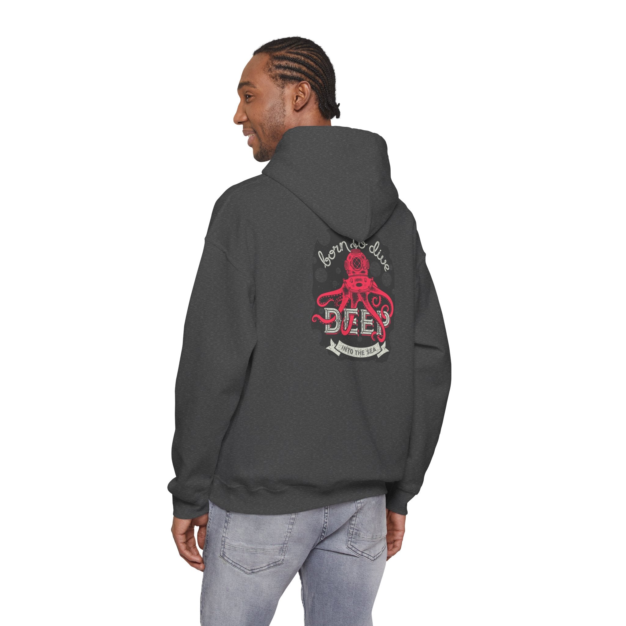 Adult Hoodie Deep Dive Octopus-Themed Hoodie