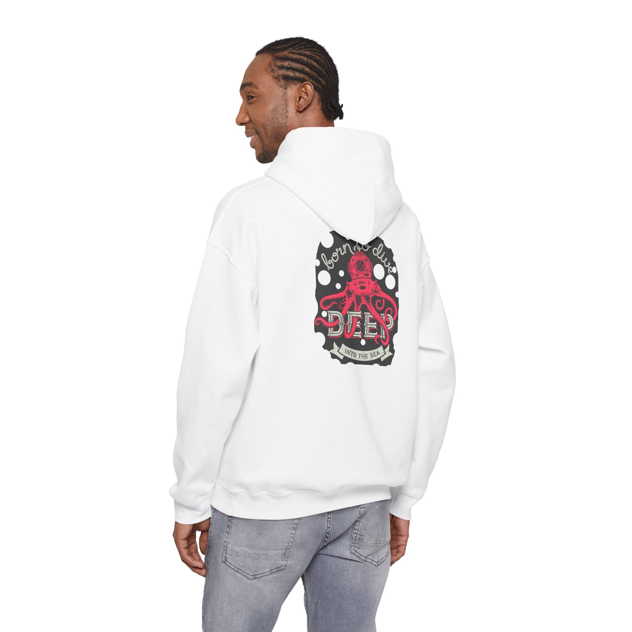 Adult Hoodie Deep Dive Octopus-Themed Hoodie