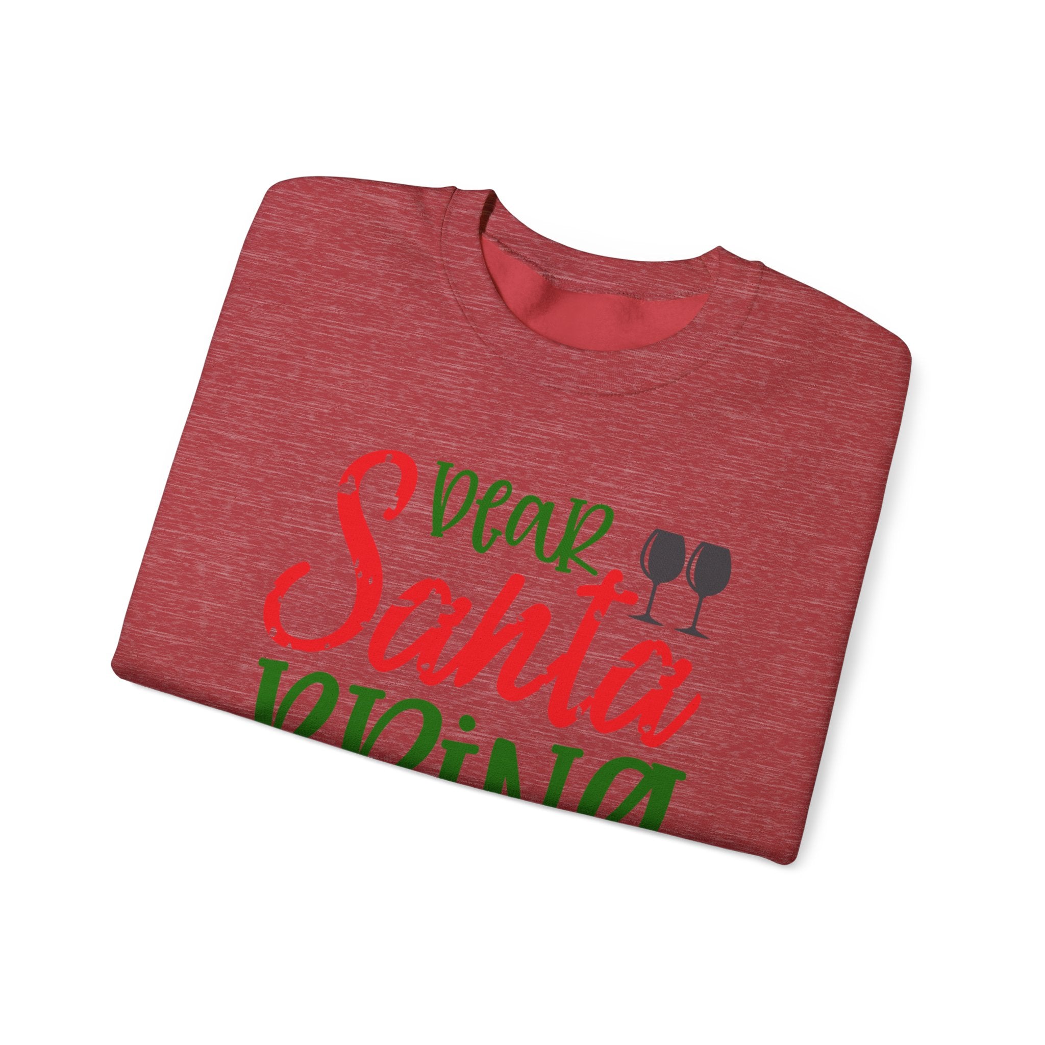 Dear Santa Bring Wine Sweatshirt