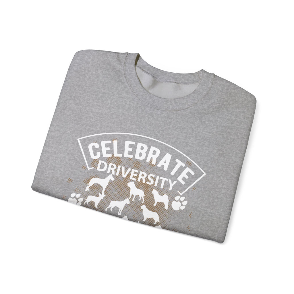 Celebrate Diversity Dog Breeds Crewneck Sweatshirt