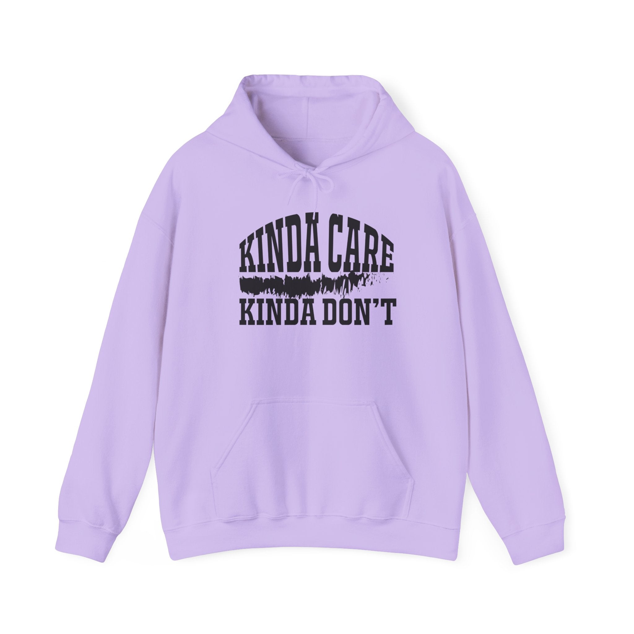 Kinda Care Kinda Don't Hoodie – Unisex Heavy Blend Sweatshirt for Everyday Comfort