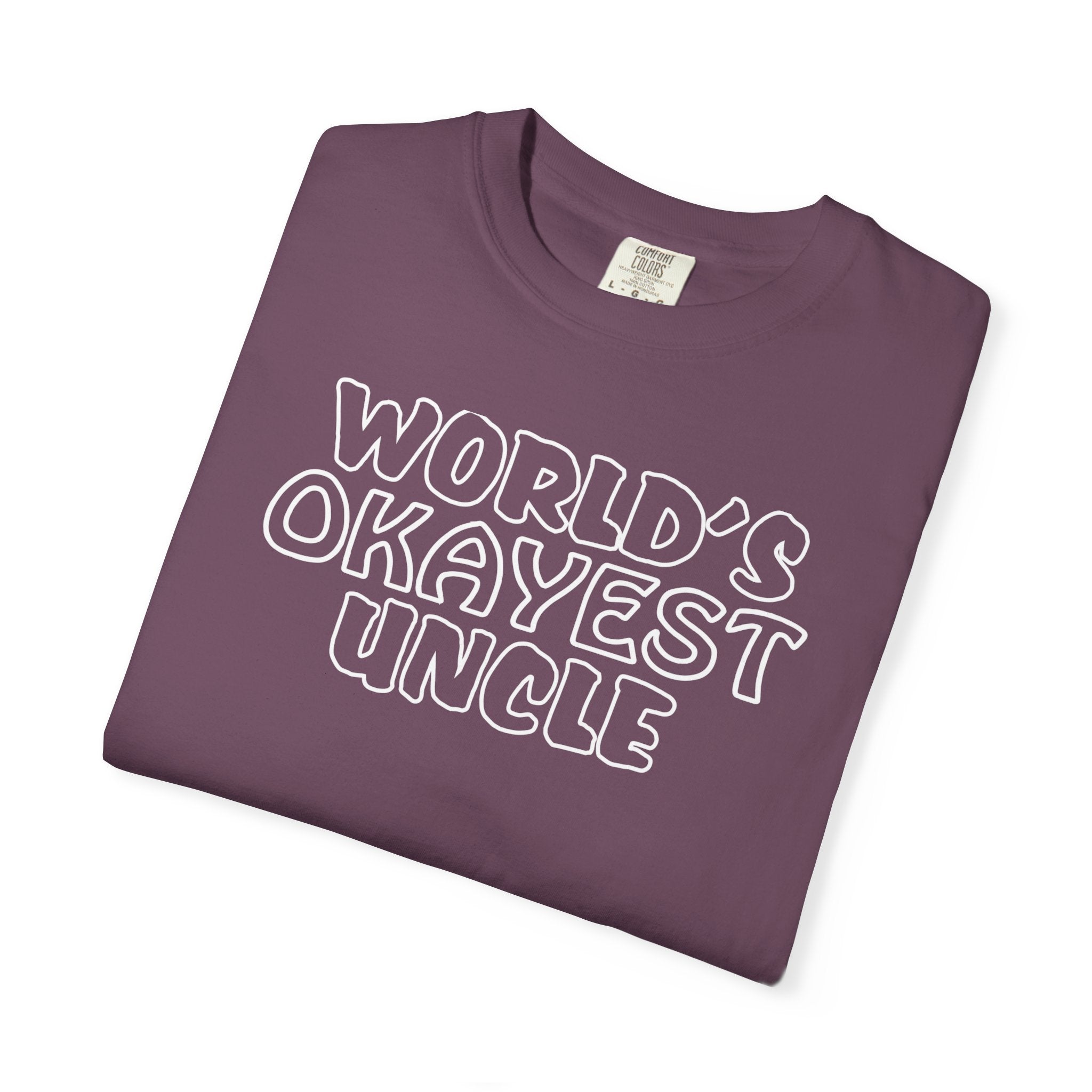 Worlds Okayest Uncle Mens T-Shirt - Perfect Gift for Him