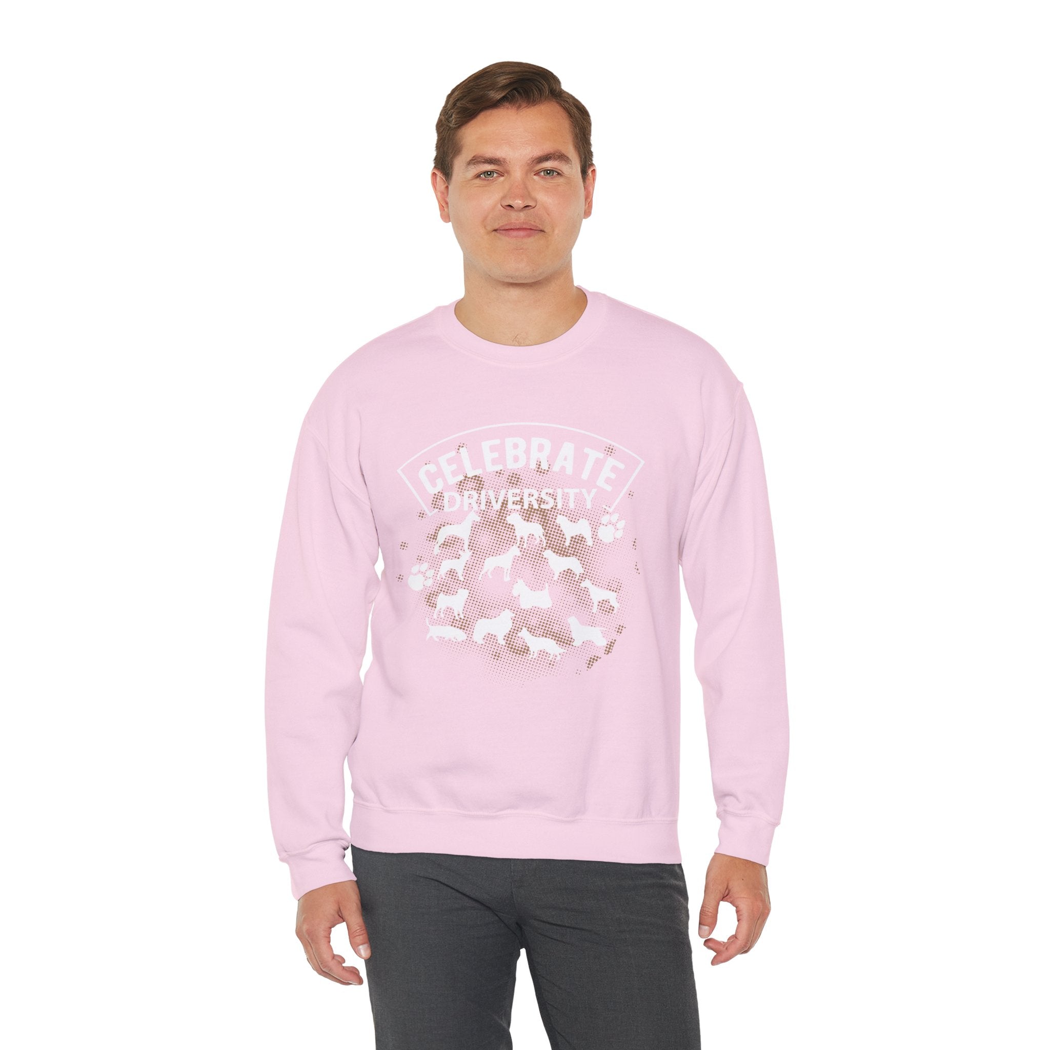 Celebrate Diversity Dog Breeds Crewneck Sweatshirt