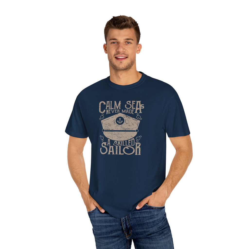 Calm Sea T-Shirt, Nautical Tee, Gift for Sailors, Unisex Graphic Tee, Summer Adventure Shirt, Beach Life Apparel, Casual Wear