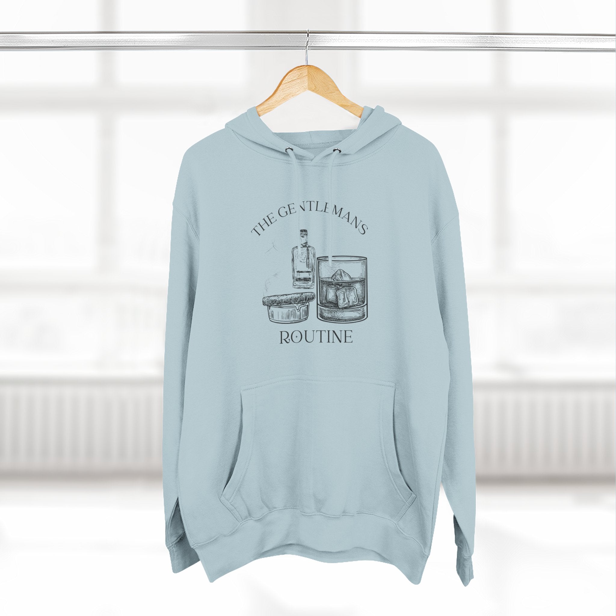 The Gentleman's Routine Cigar & Whiskey Cozy Fleece Hoodie