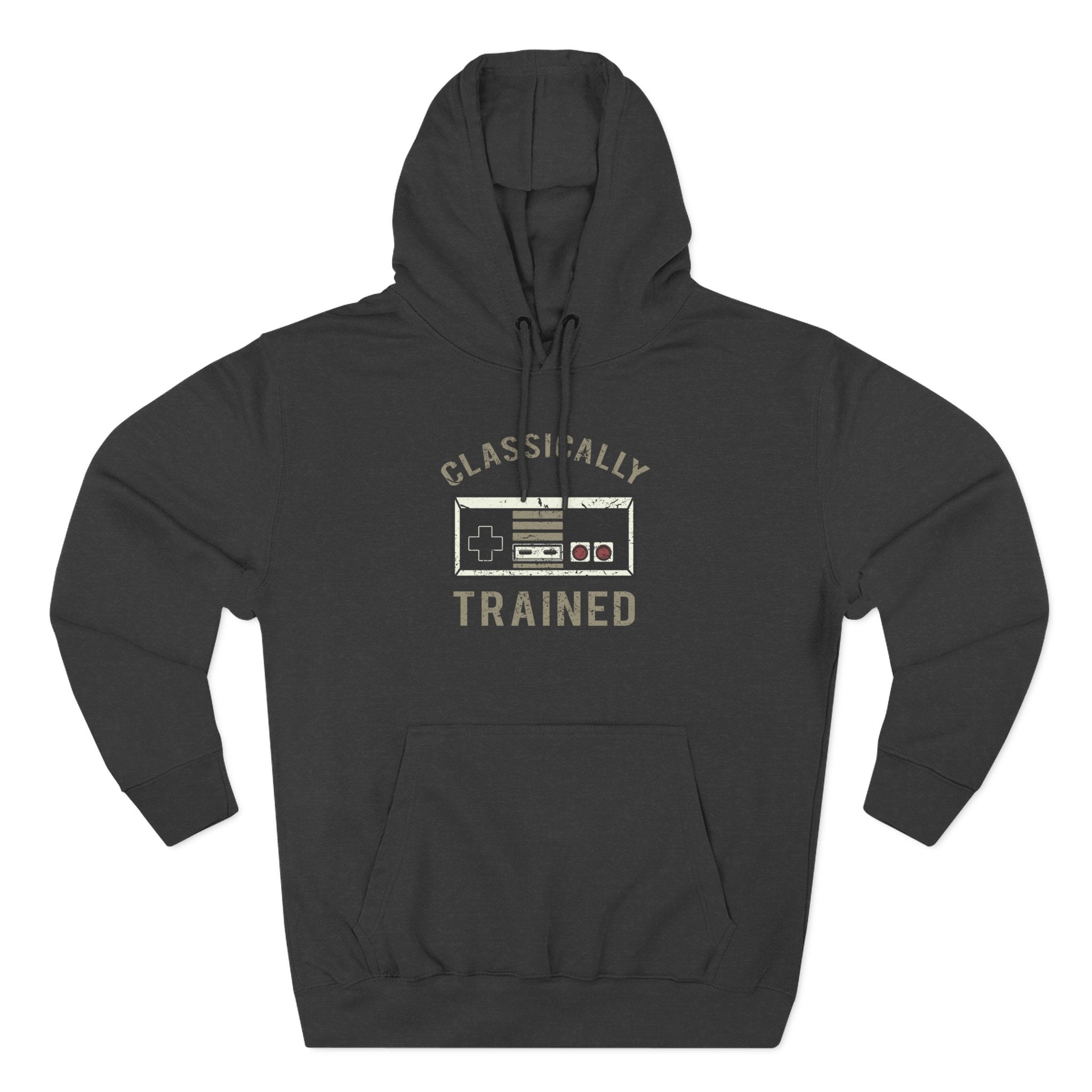 Gamer Fleece Hoodie - Classically Trained, Cozy Sweatshirt Gift