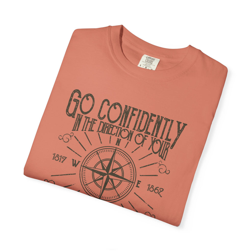 Inspirational T-shirt, Go Confidently in the Direction of Your Dreams Tee, Unisex Motivational Shirt