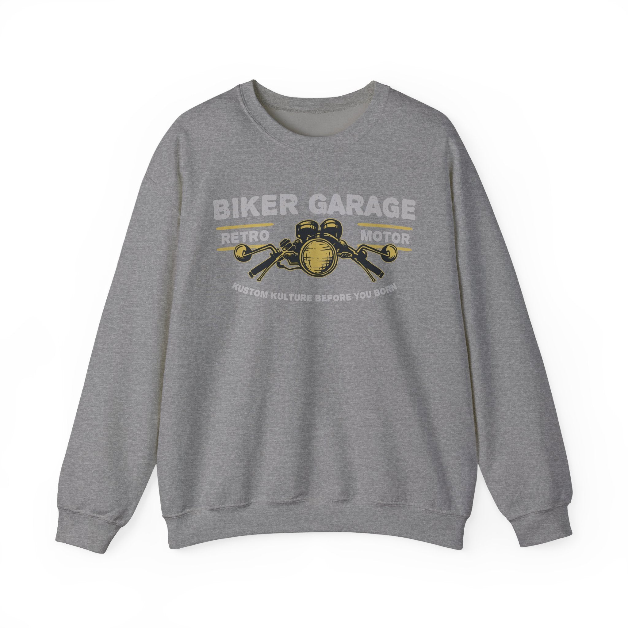 Vintage Biker Garage Sweatshirt | Retro Motor Crewneck