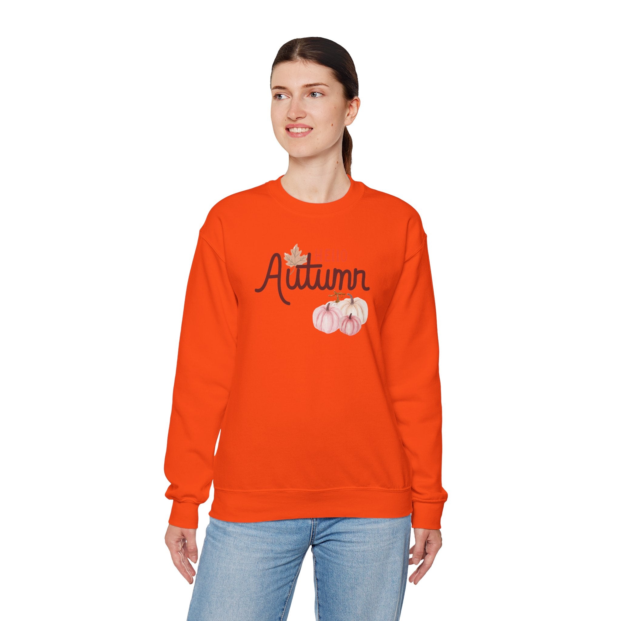 Hello Autumn Heavy Crewneck Sweatshirt