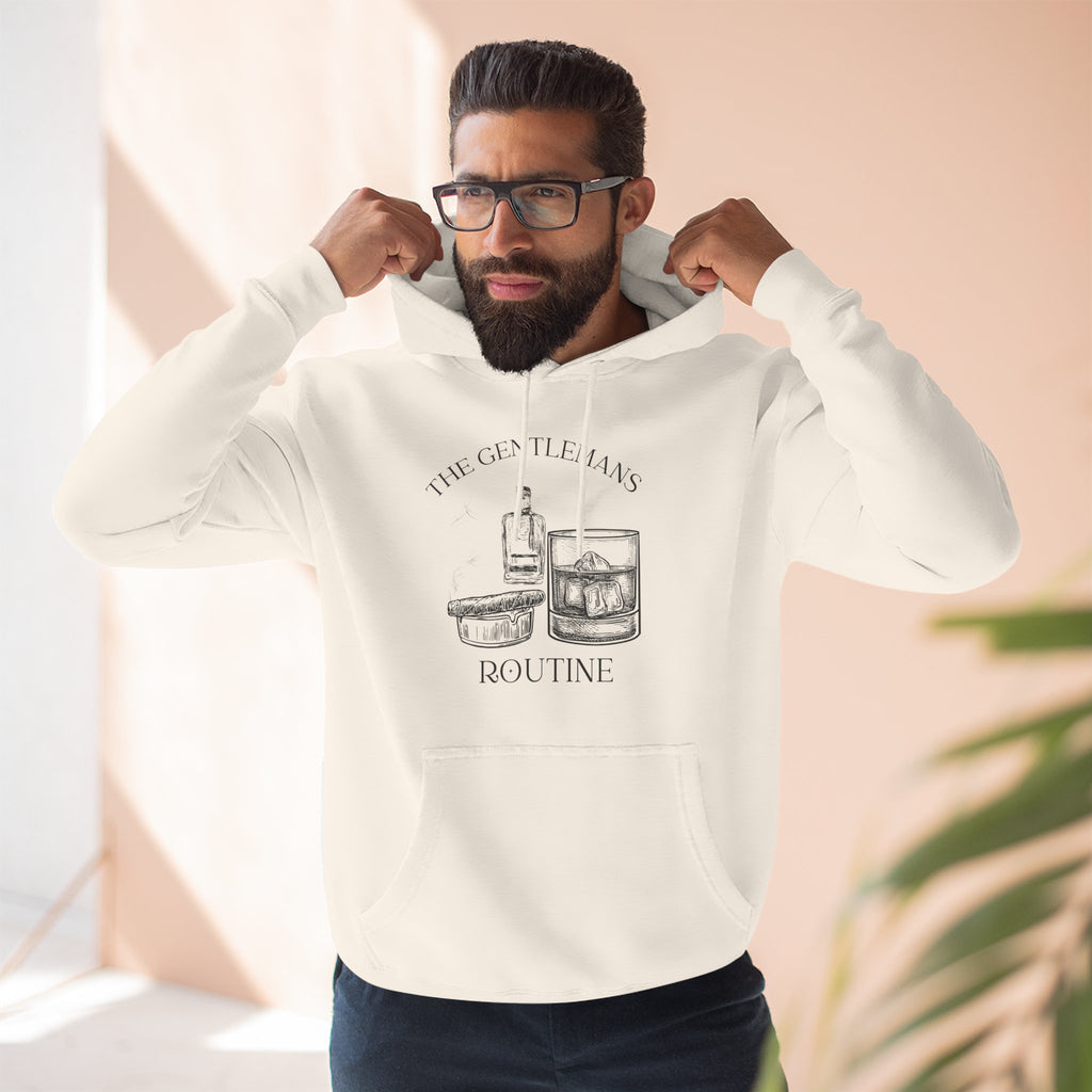 The Gentleman's Routine Cigar & Whiskey Cozy Fleece Hoodie