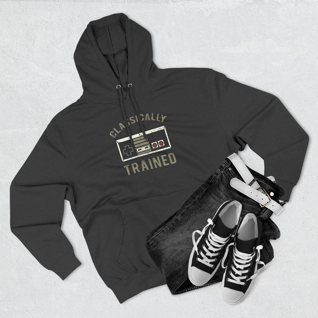 Gamer Fleece Hoodie - Classically Trained, Cozy Sweatshirt Gift
