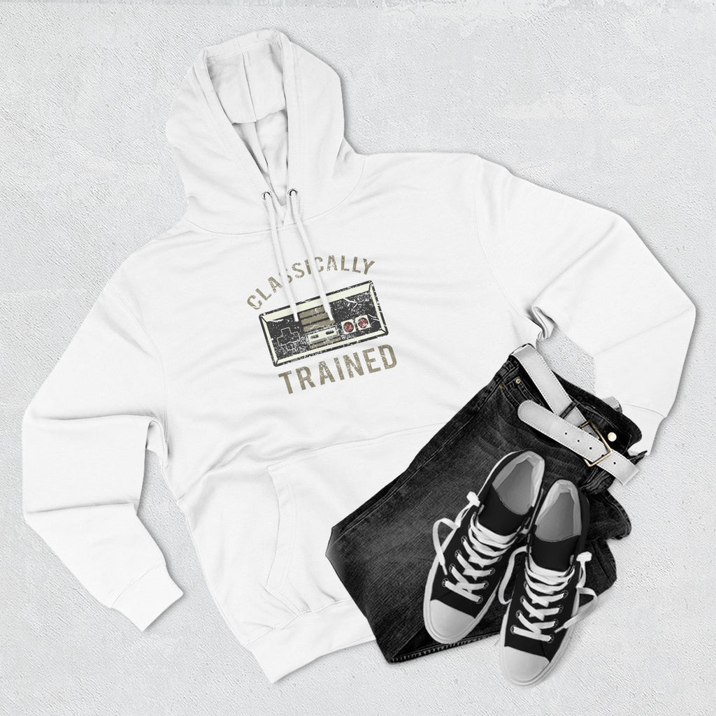 Gamer Fleece Hoodie - Classically Trained, Cozy Sweatshirt Gift