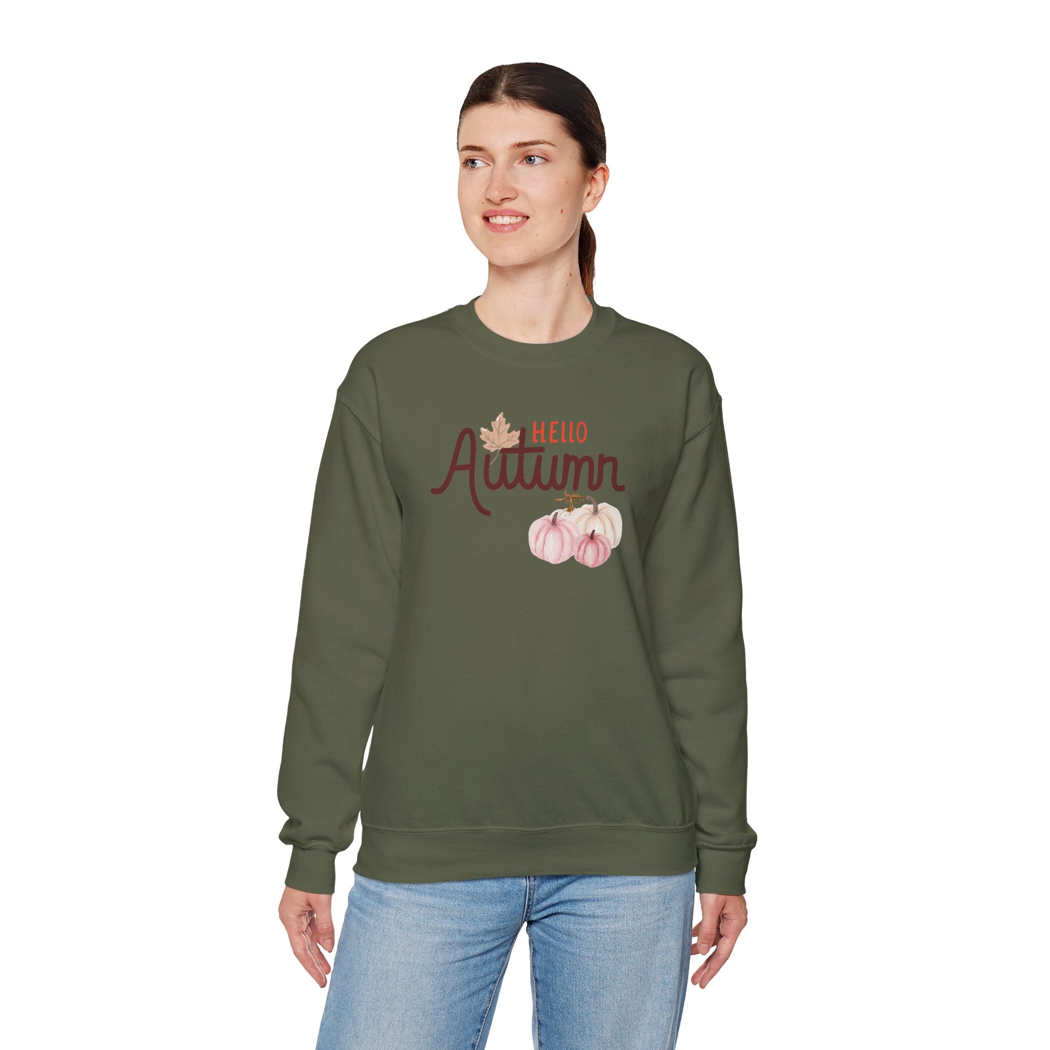 Hello Autumn Heavy Crewneck Sweatshirt