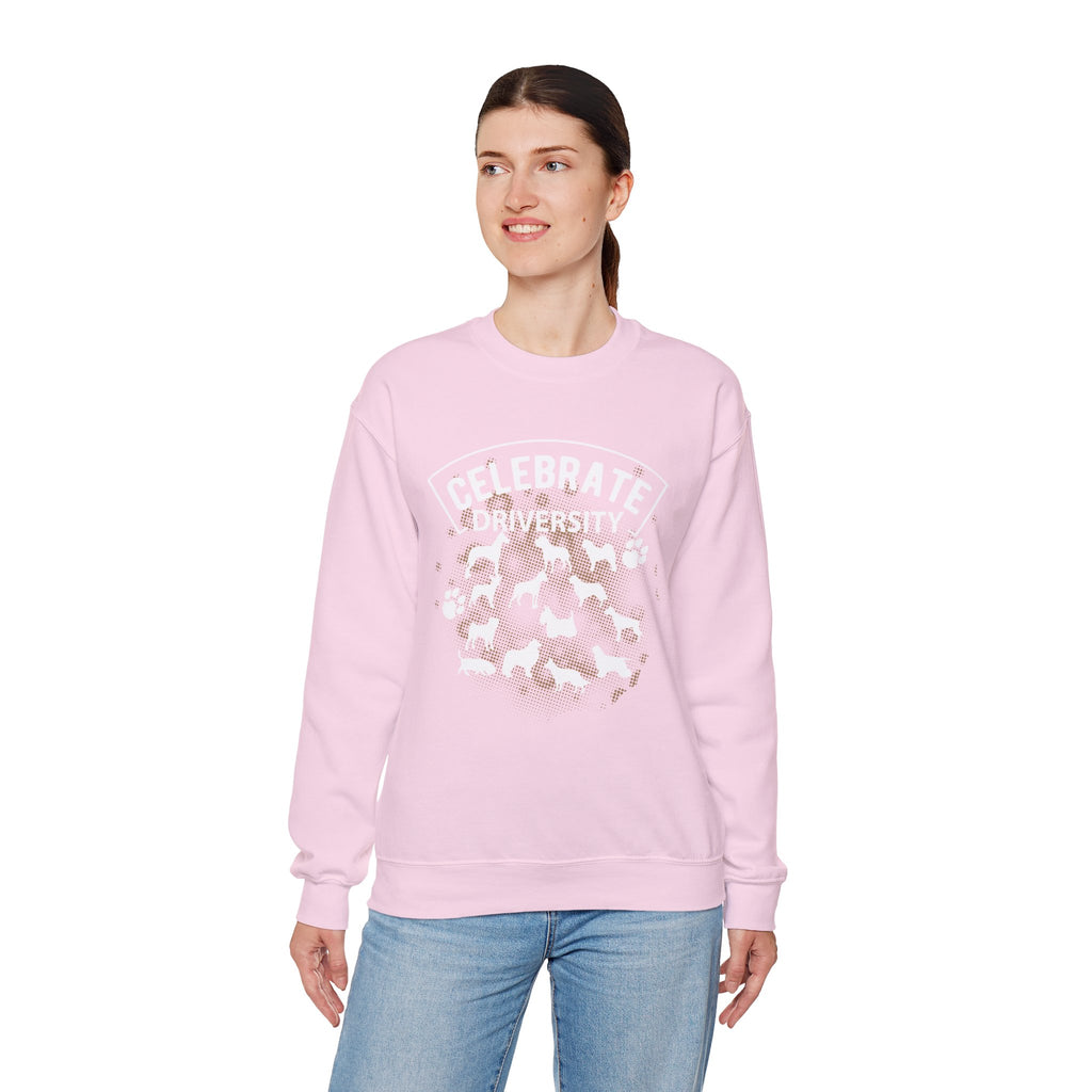 Celebrate Diversity Dog Breeds Crewneck Sweatshirt