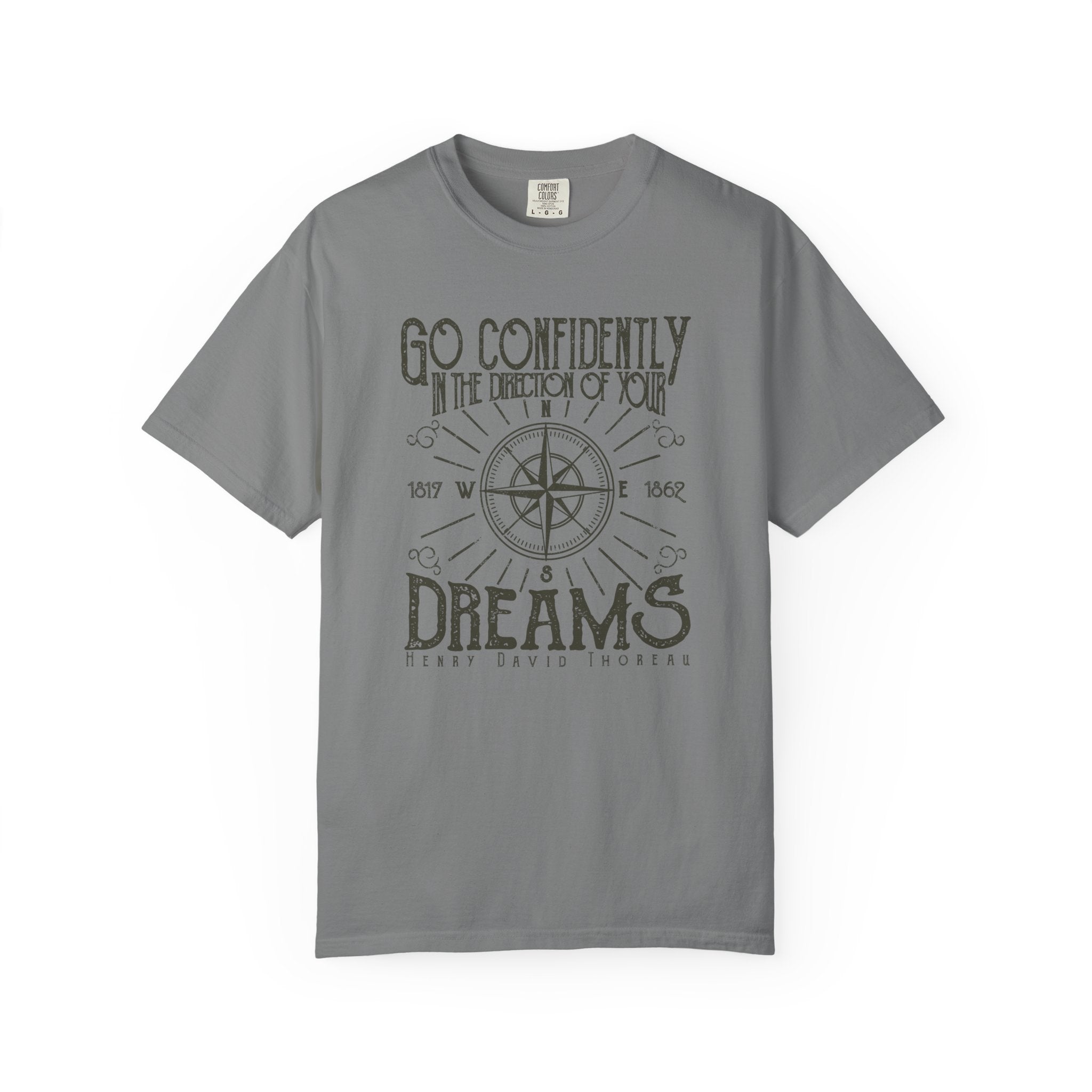 Inspirational T-shirt, Go Confidently in the Direction of Your Dreams Tee, Unisex Motivational Shirt