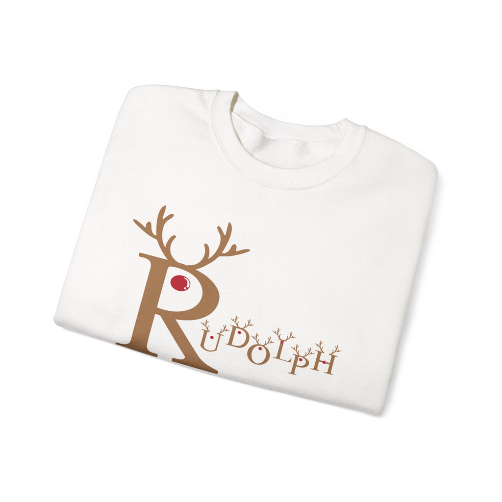 Rudolph "Nose So Bright, Mood So Right" Christmas Crewneck Sweatshirt