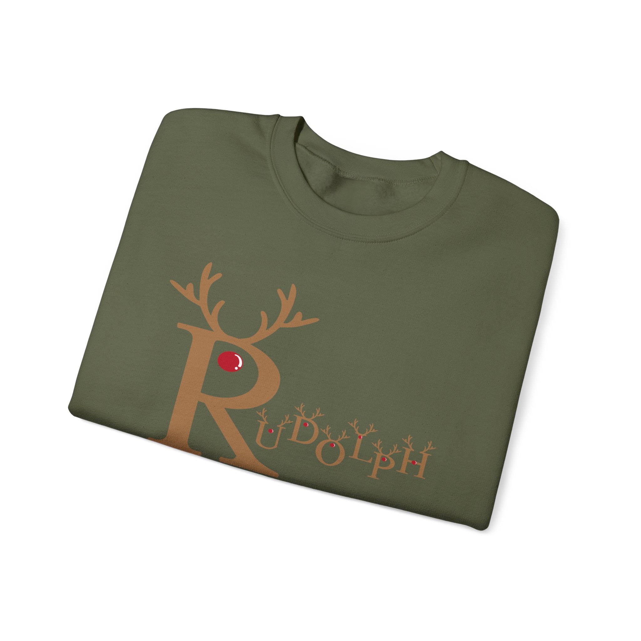 Rudolph "Nose So Bright, Mood So Right" Christmas Crewneck Sweatshirt