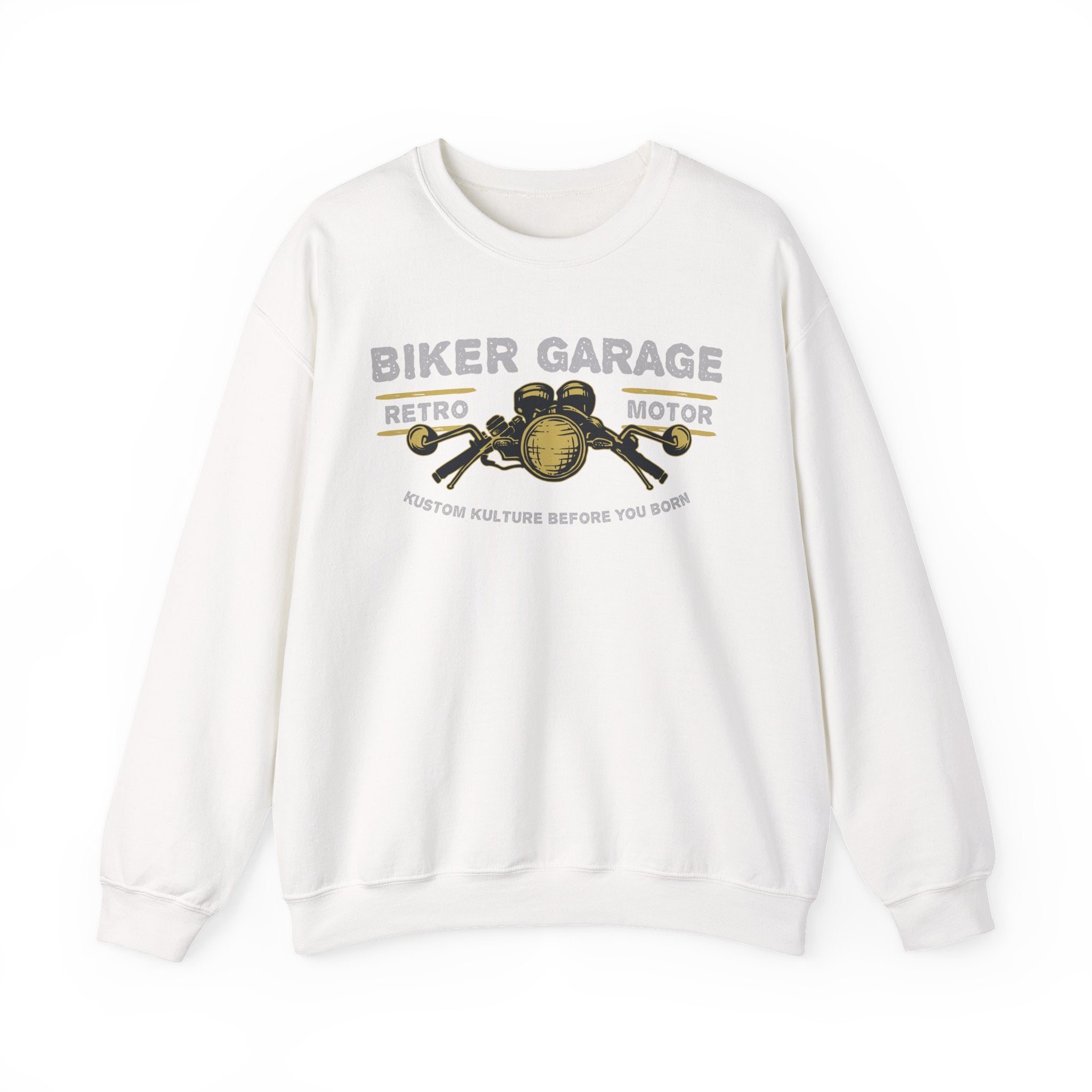 Vintage Biker Garage Sweatshirt | Retro Motor Crewneck