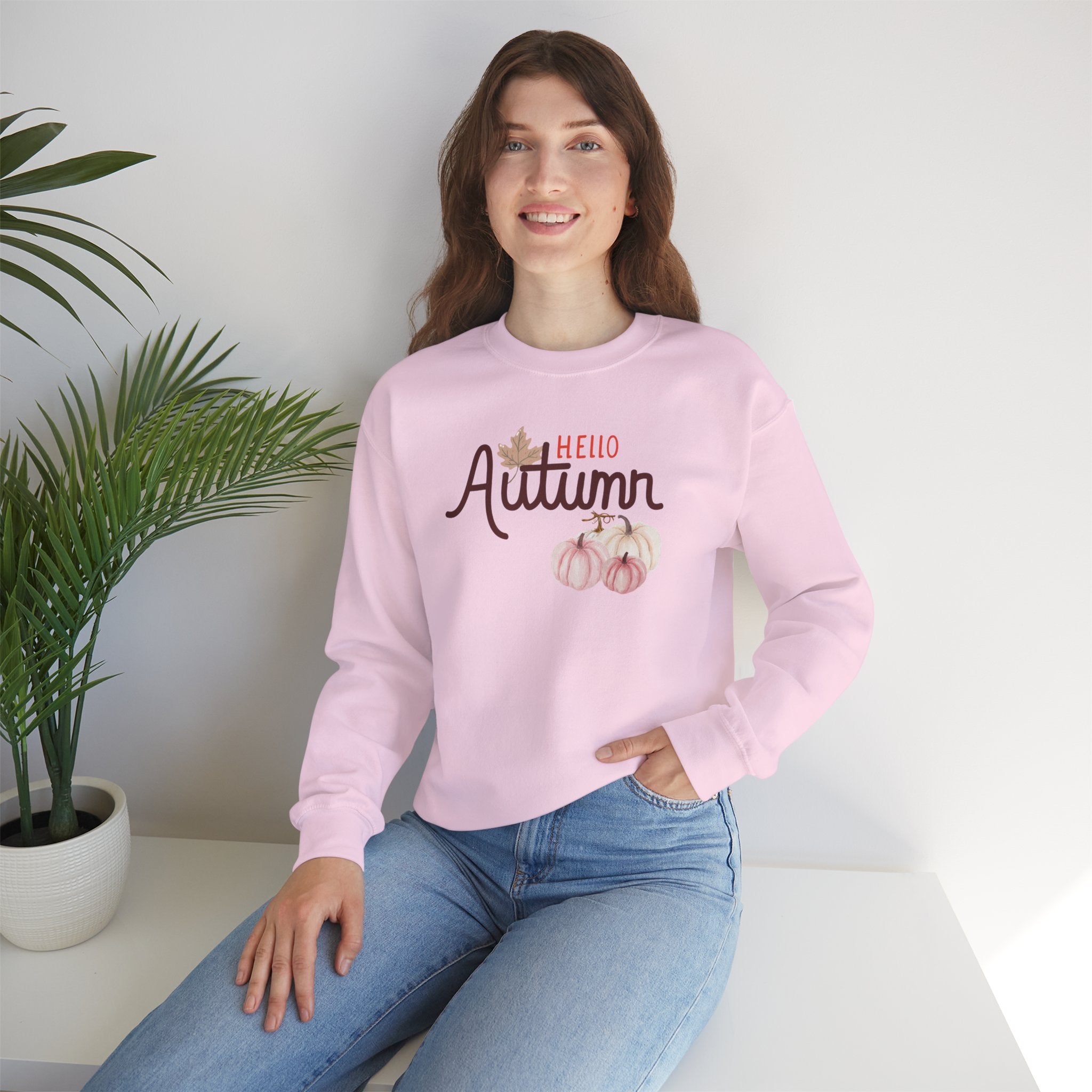 Hello Autumn Heavy Crewneck Sweatshirt