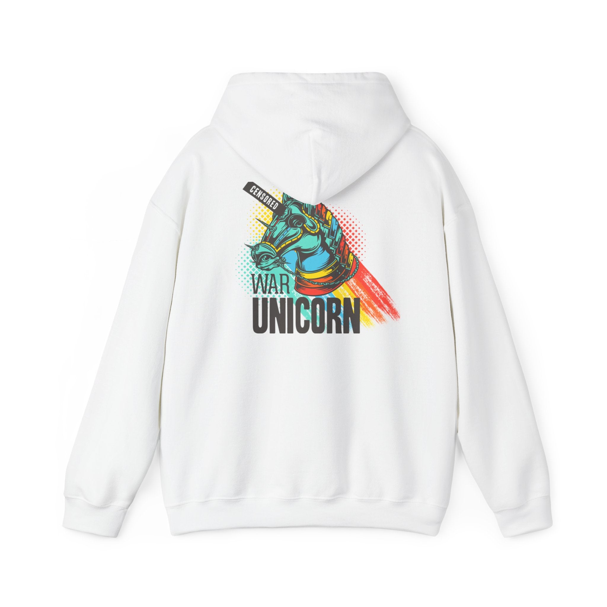 War Unicorn Hoodie – Colorful Battle Unicorn Graphic Pullover