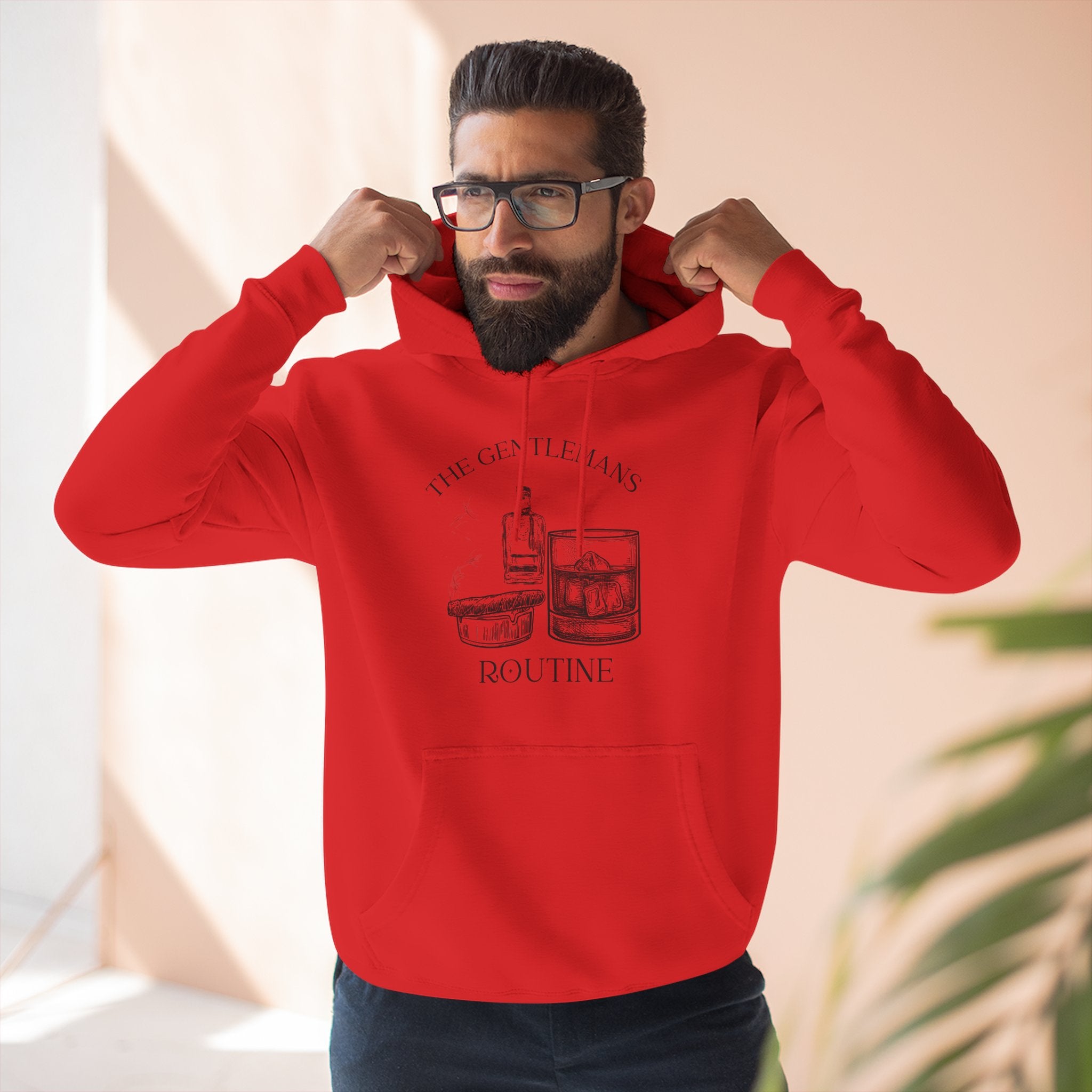 The Gentleman's Routine Cigar & Whiskey Cozy Fleece Hoodie