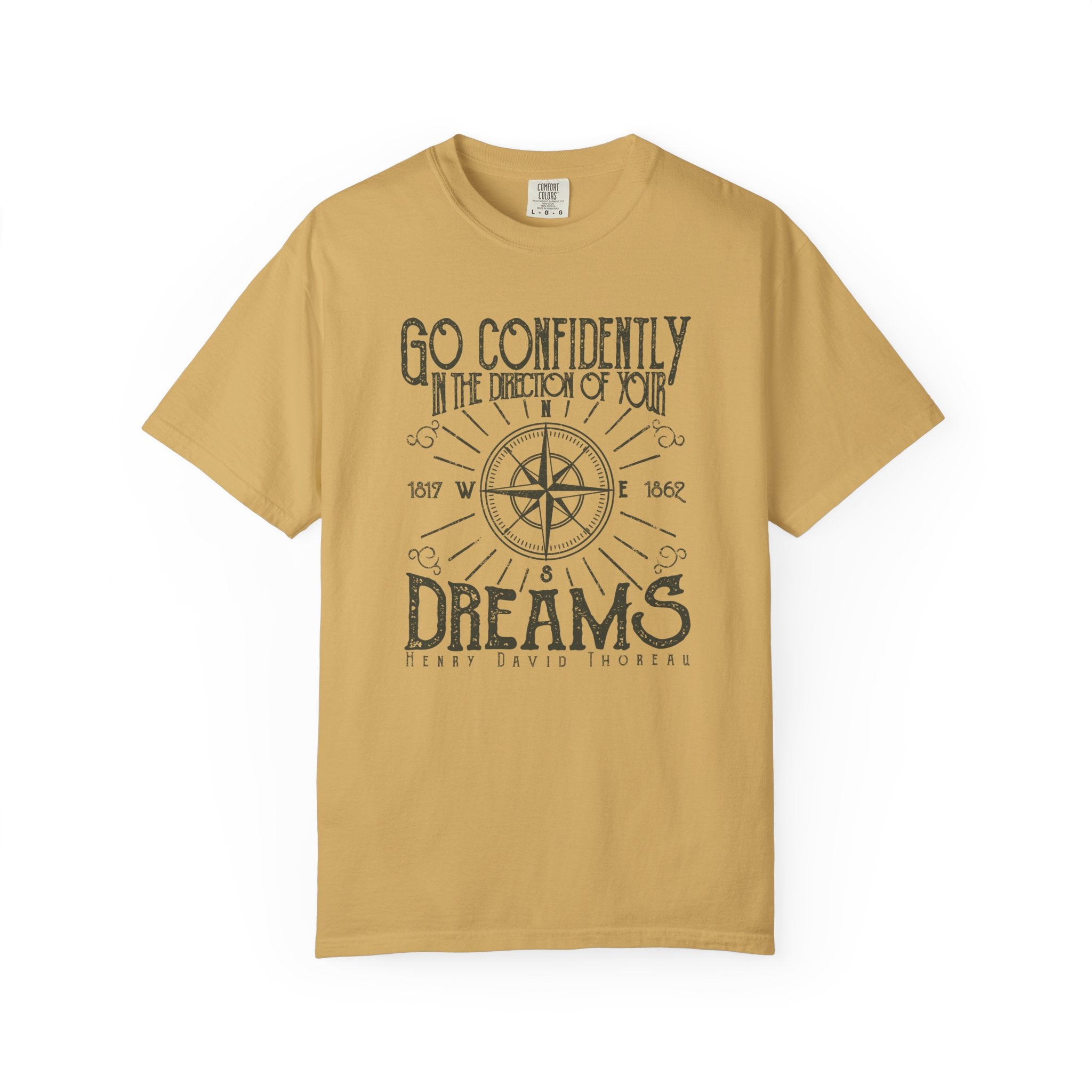 Inspirational T-shirt, Go Confidently in the Direction of Your Dreams Tee, Unisex Motivational Shirt