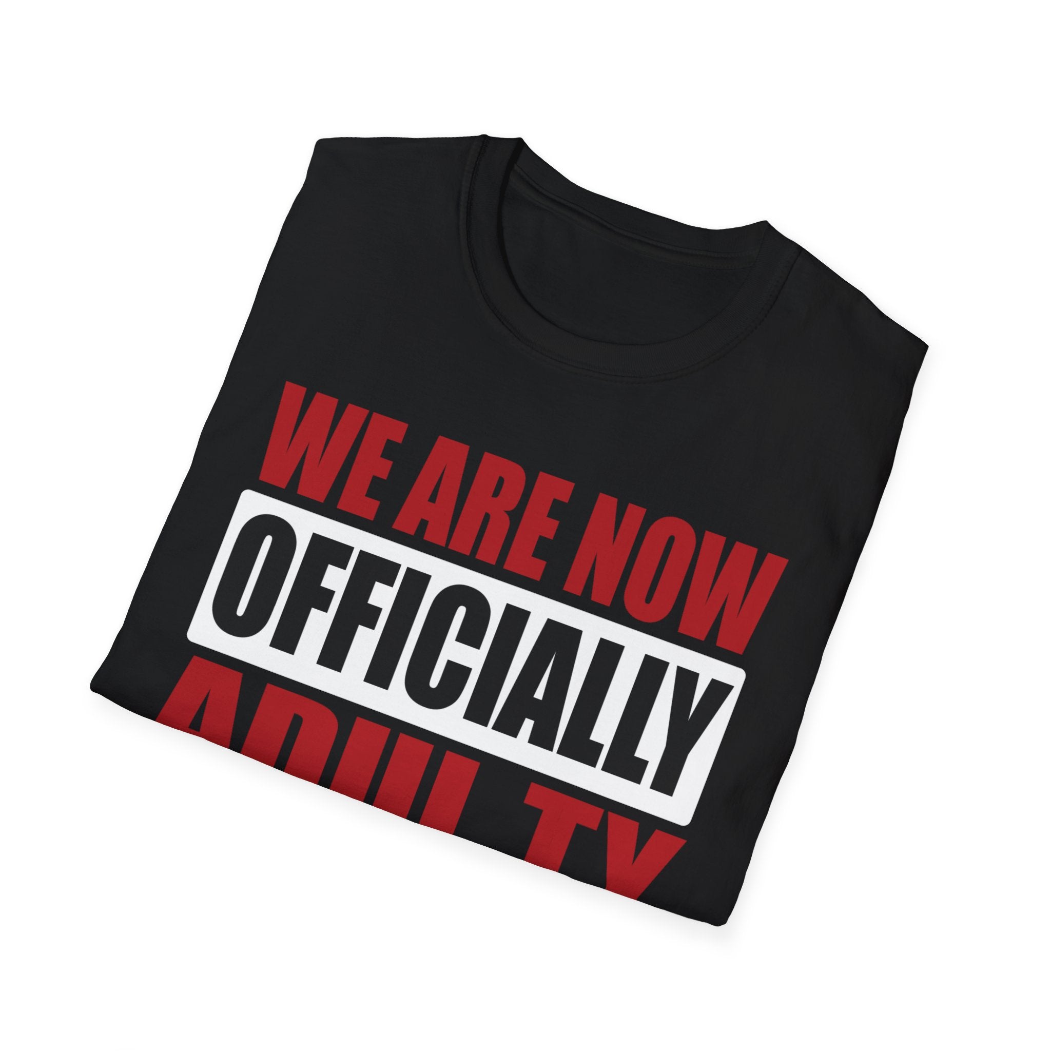 Adulting Milestone T-Shirt — "We Are Now Officially Adul ty"