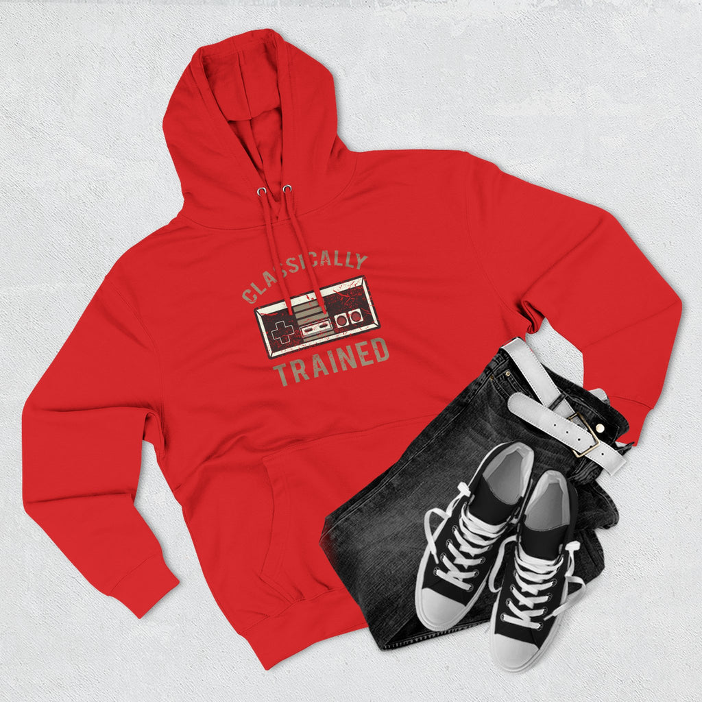 Gamer Fleece Hoodie - Classically Trained, Cozy Sweatshirt Gift