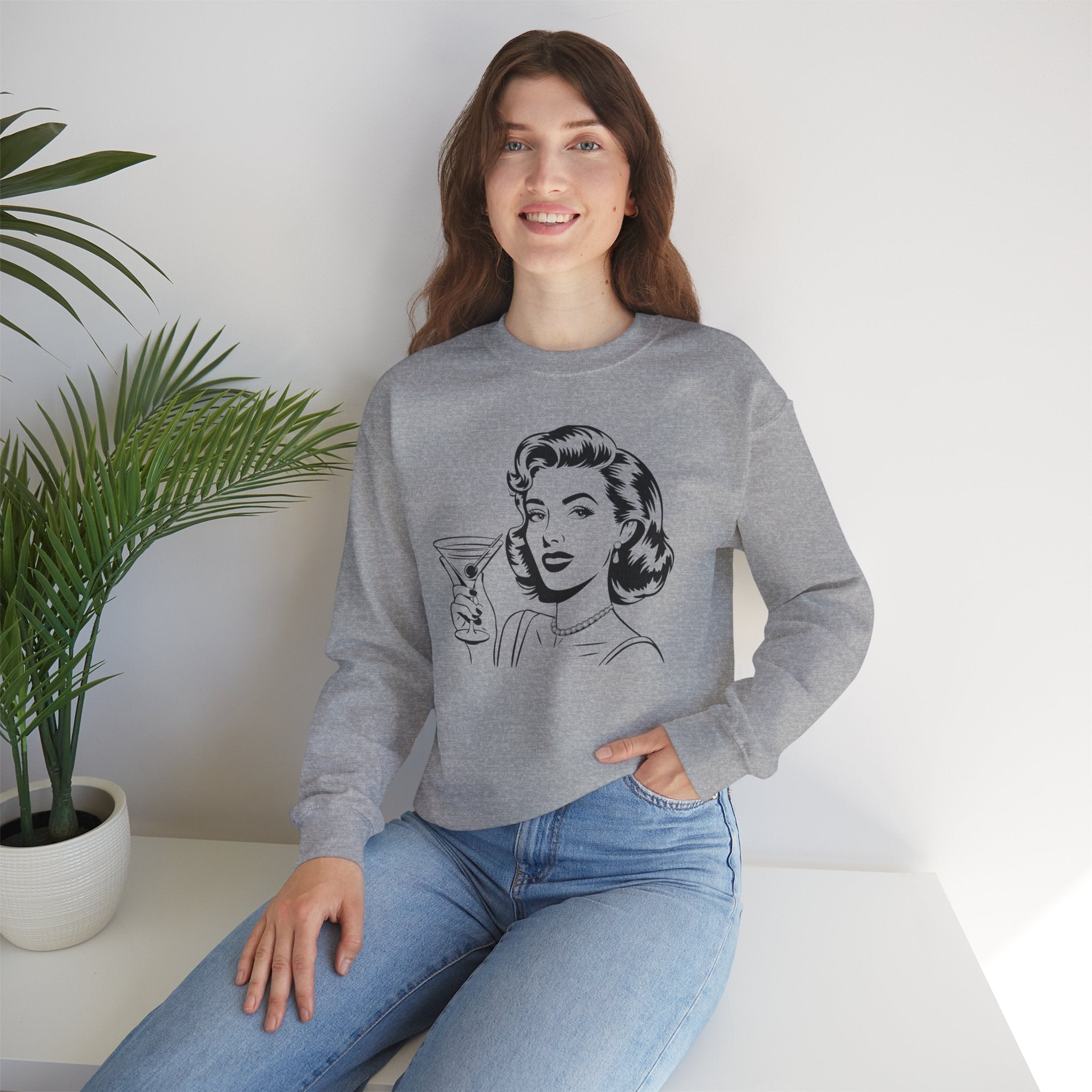 Glamour Girl Crewneck Sweatshirt Vintage Style
