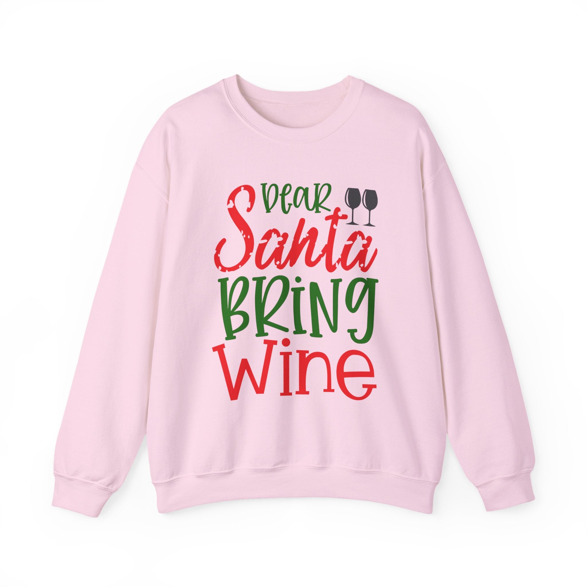 Dear Santa Bring Wine Sweatshirt