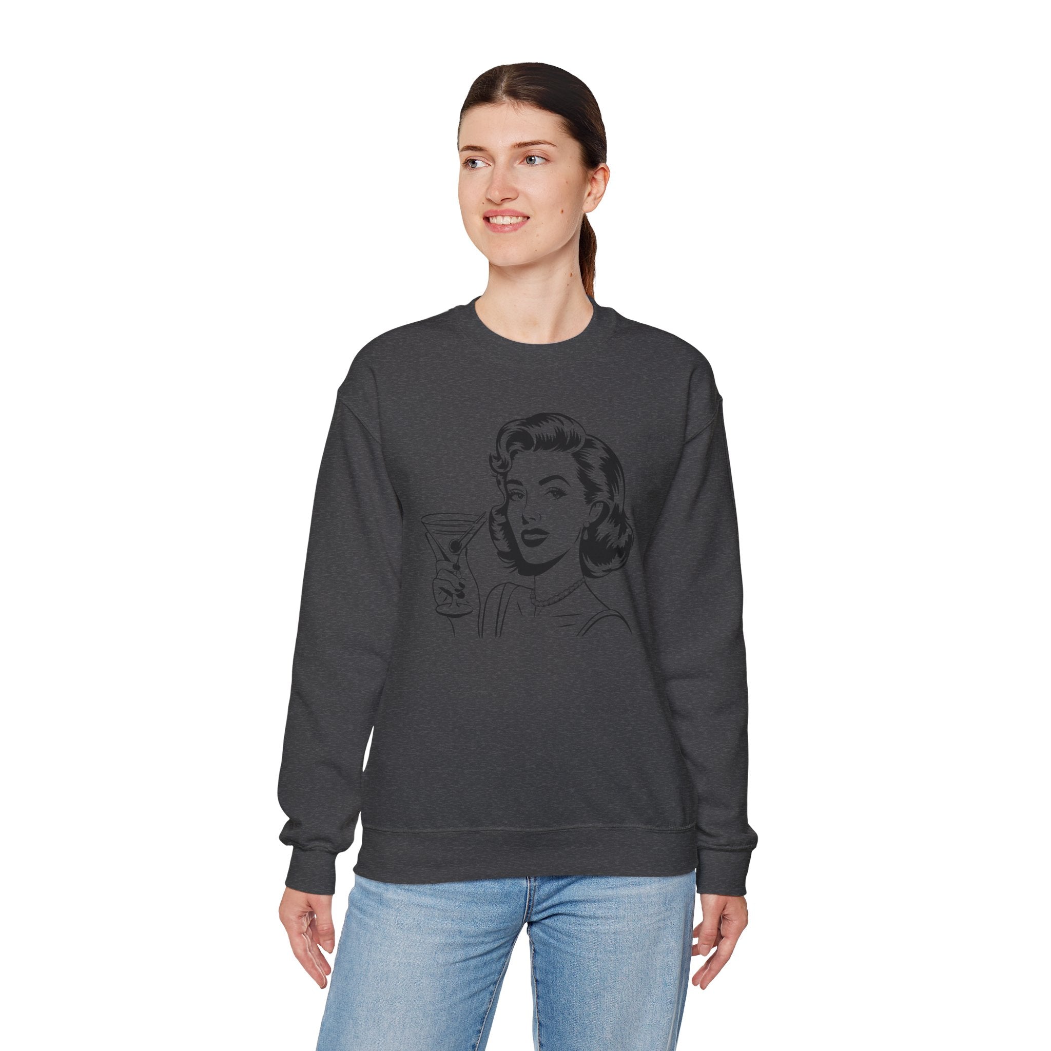 Glamour Girl Crewneck Sweatshirt Vintage Style