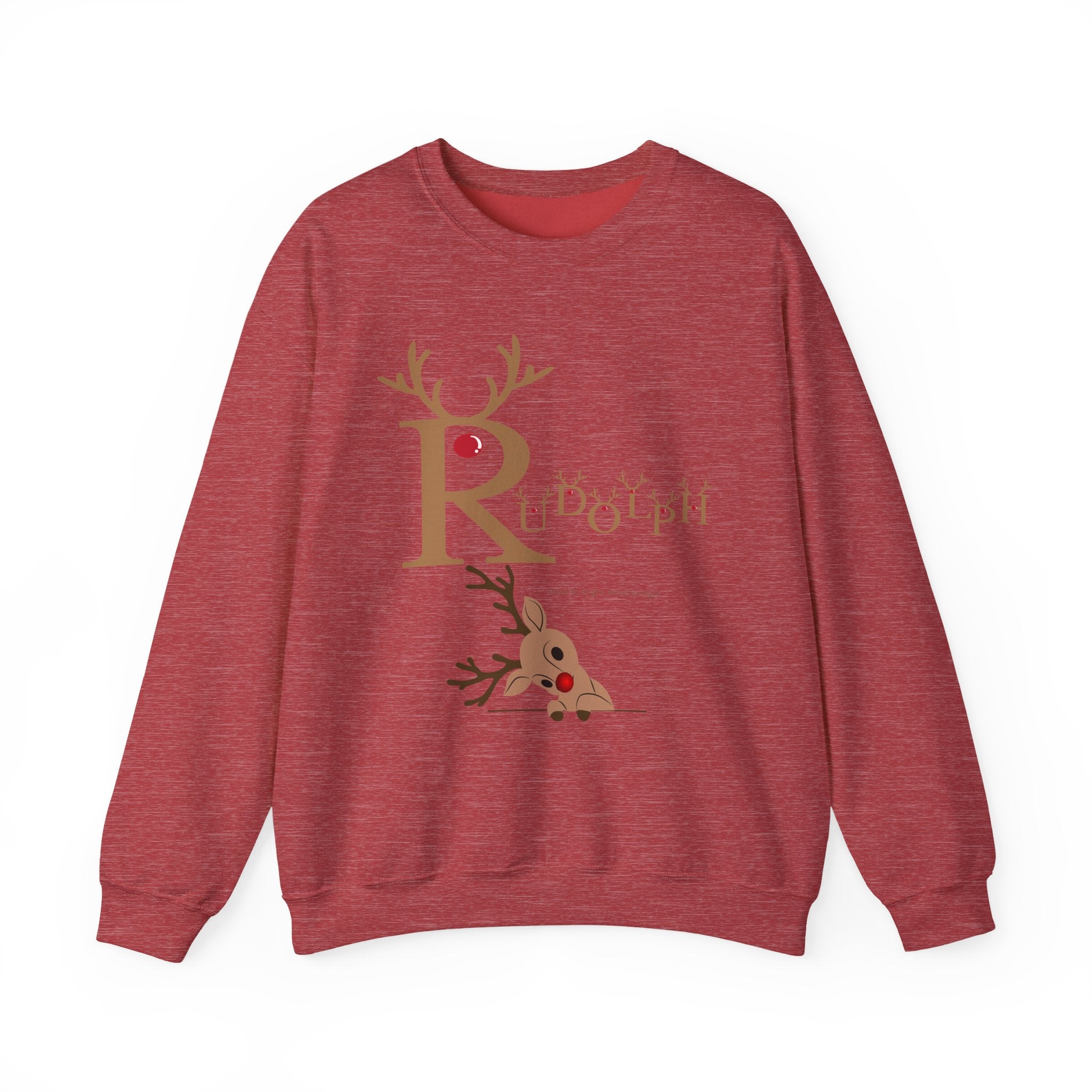 Rudolph "Nose So Bright, Mood So Right" Christmas Crewneck Sweatshirt